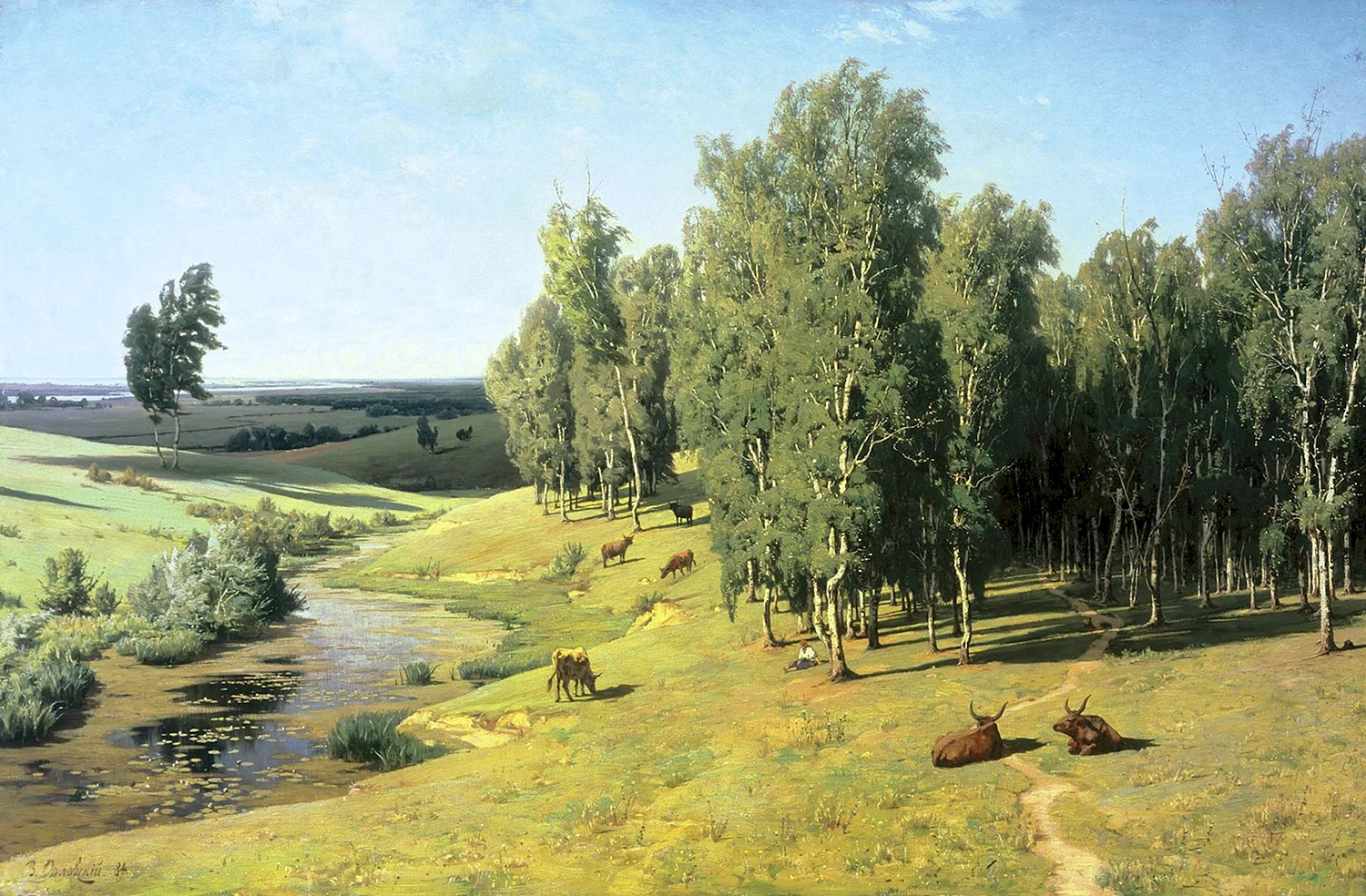 Владимир Орловский (1842 – 1914), «летний день»