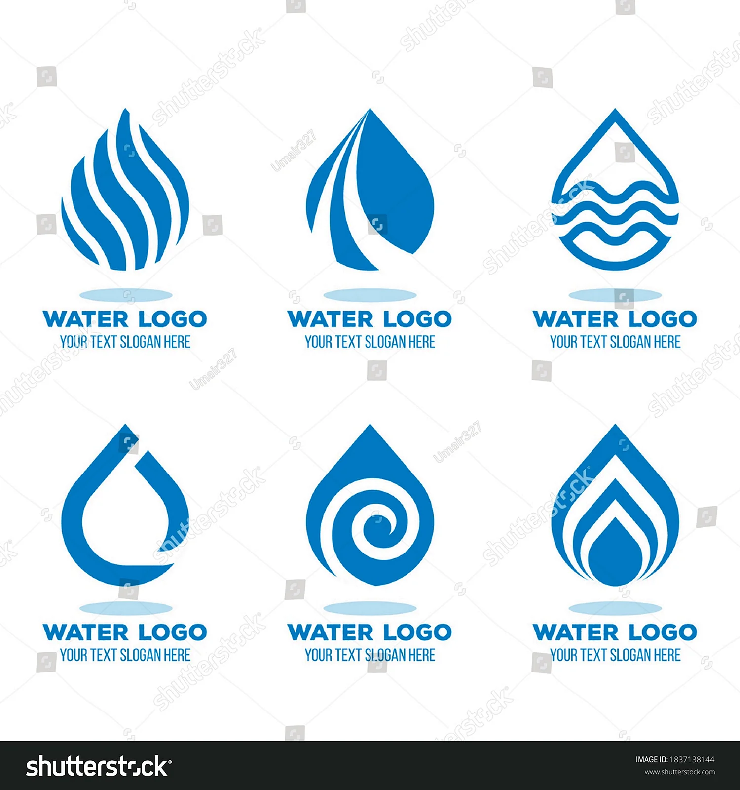 Вода логотип вектор