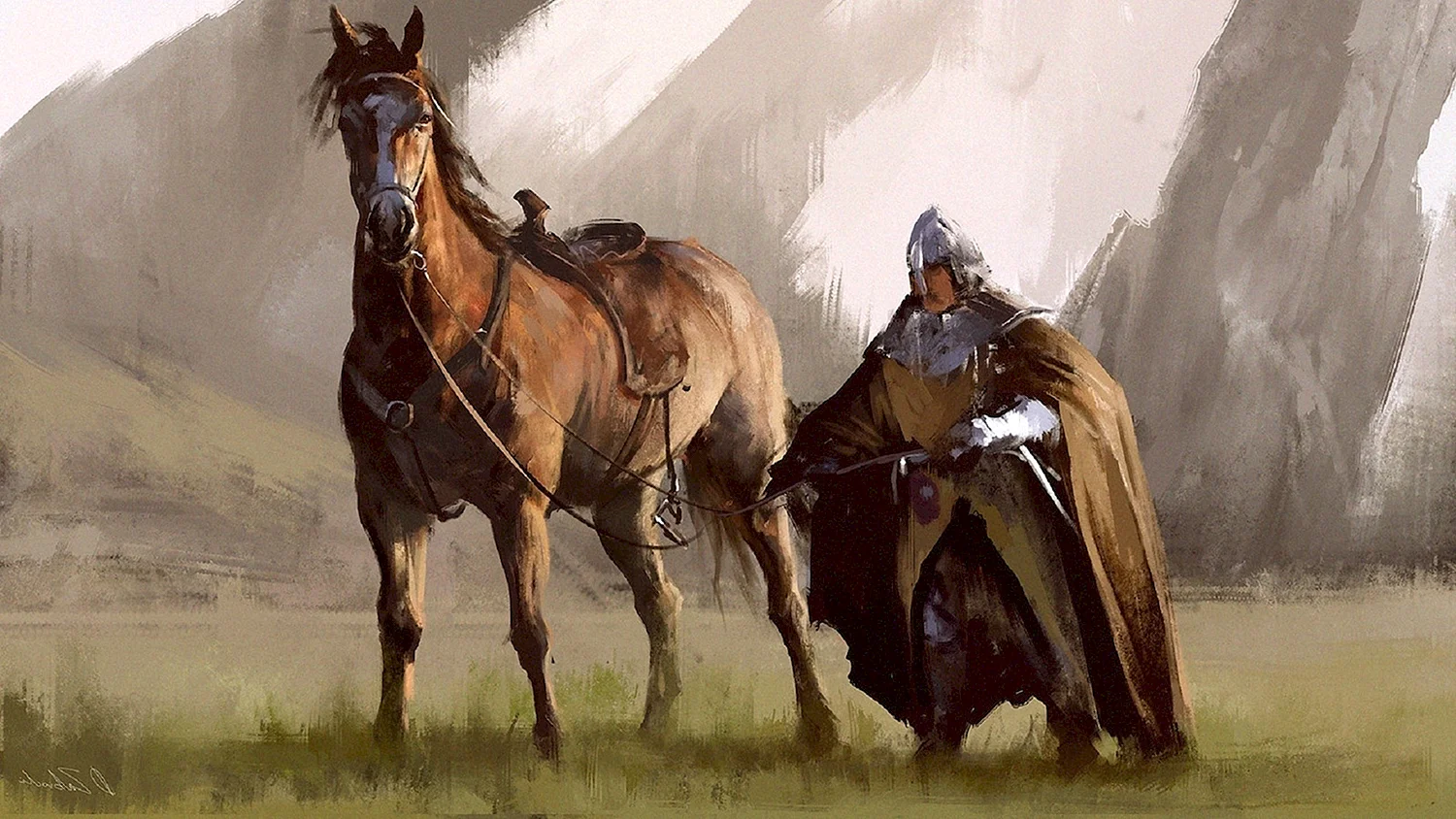Воины на конях