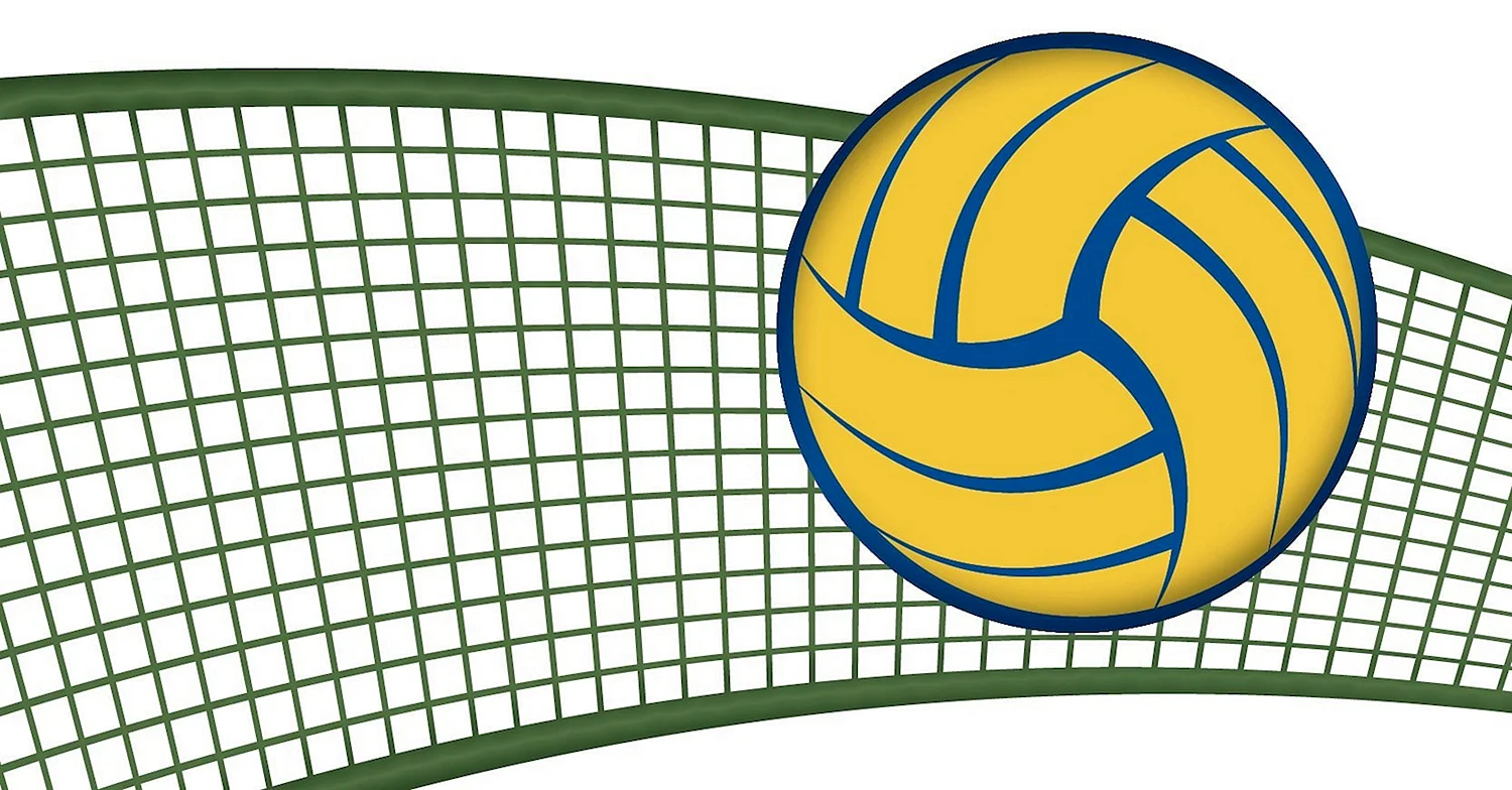 Волейбольный мяч и сетка