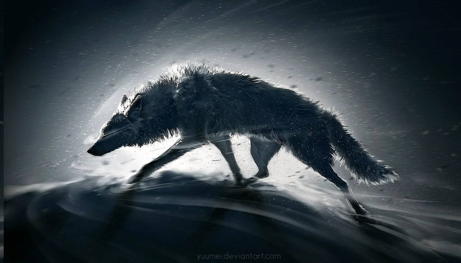 Волк арт