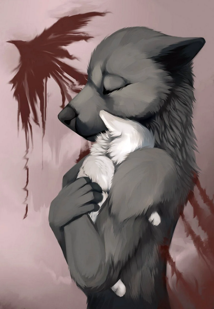 Волк плачет арт