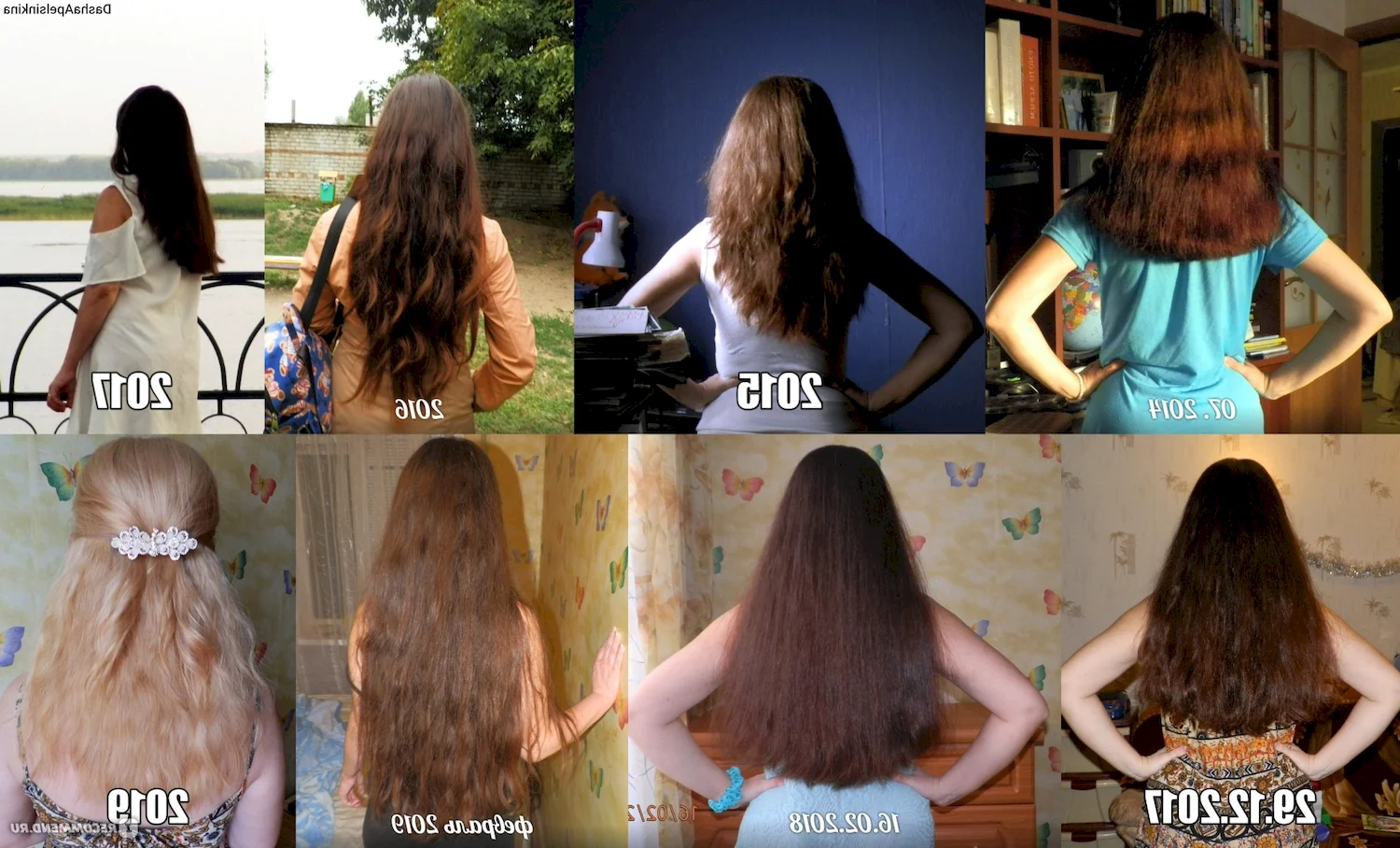 Волосы отрасли за год