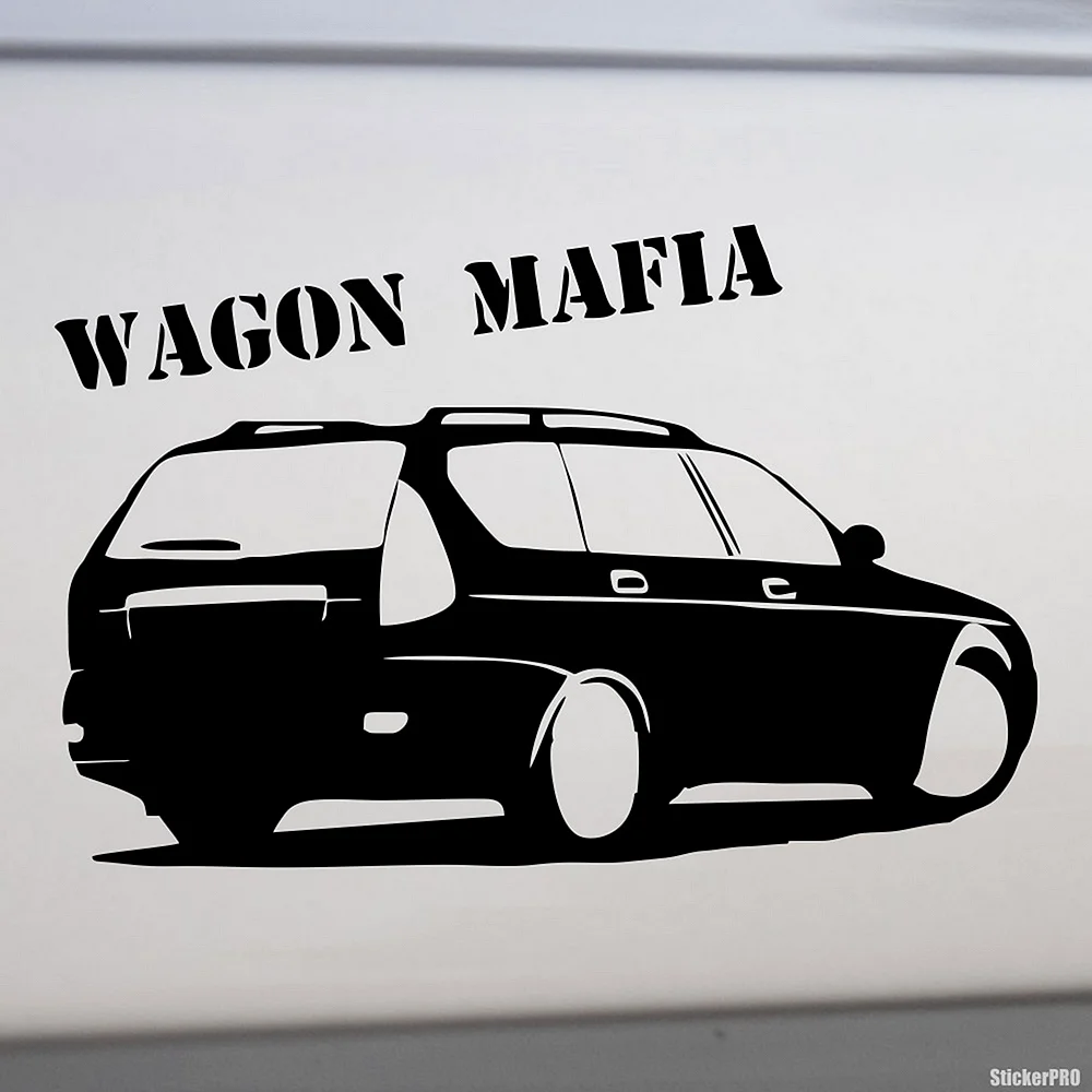 Wagon Mafia наклейка Passat b3