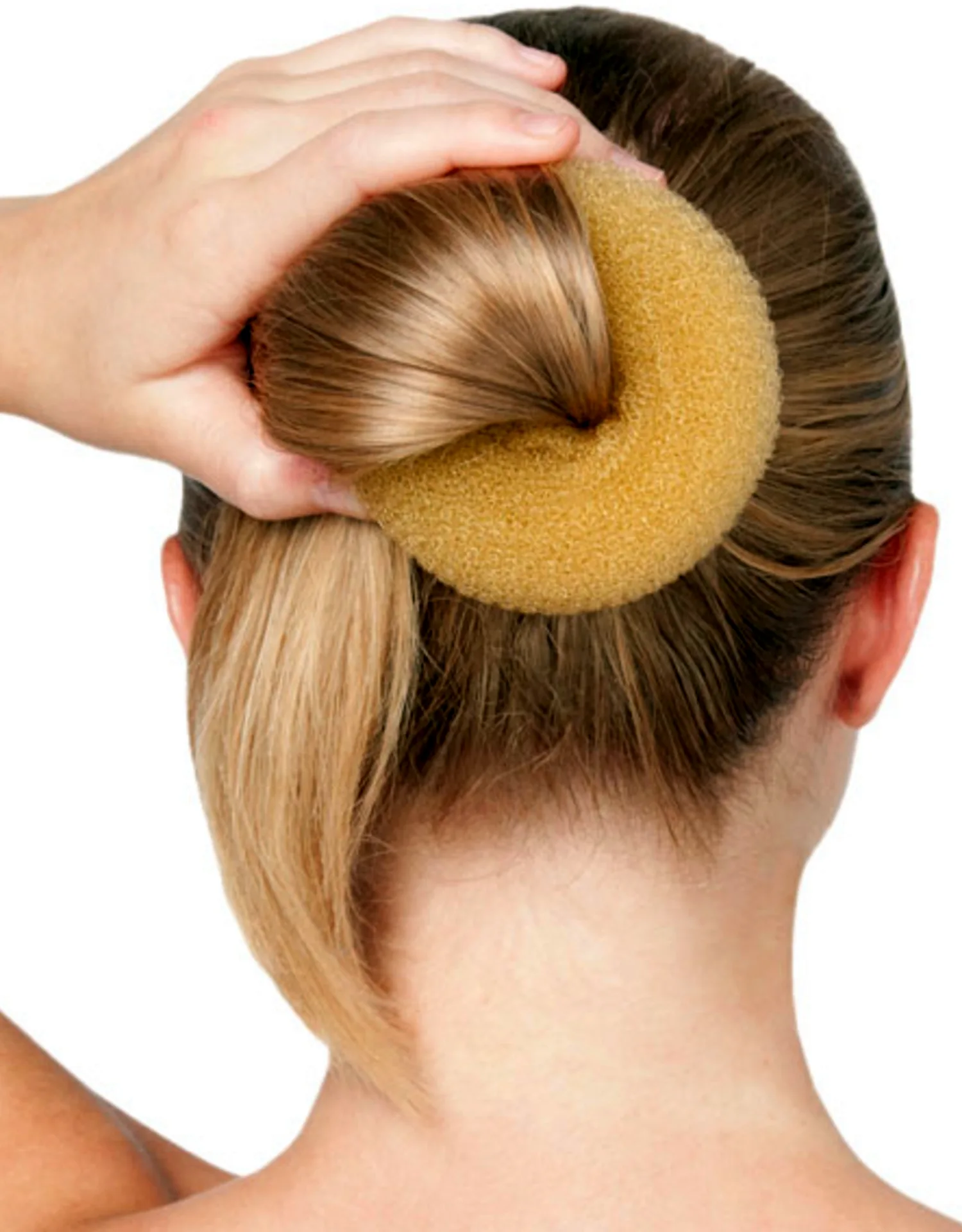 Как сделать прическу с губкой для волос на длинные волосы