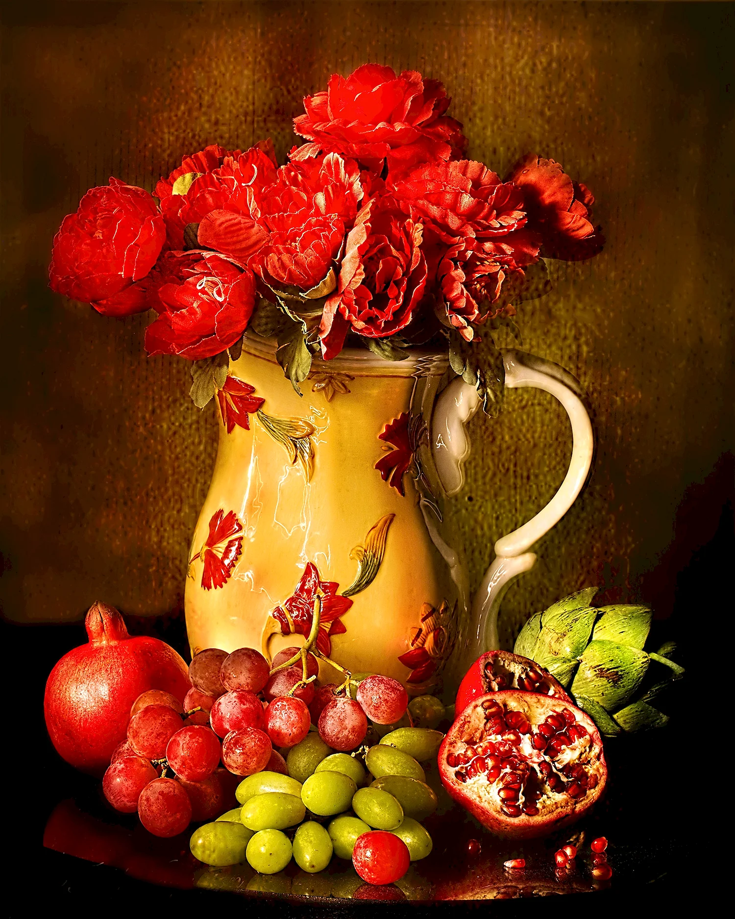 Жанна Когай натюрморт с яблоками