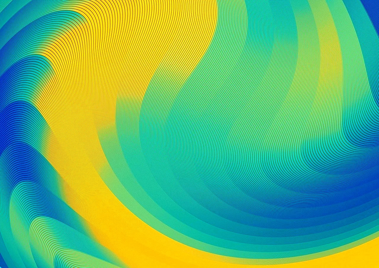 Желто голубая абстракция