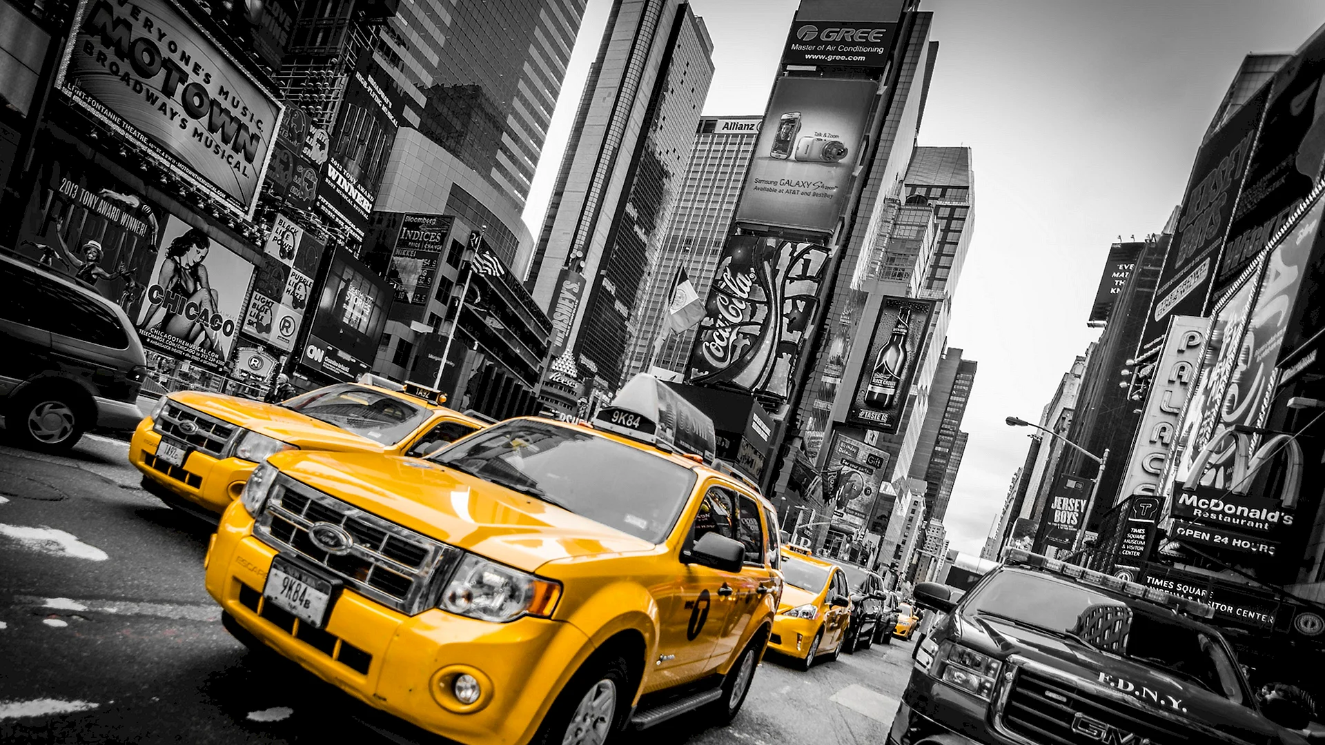 Желтое такси Нью Йорк