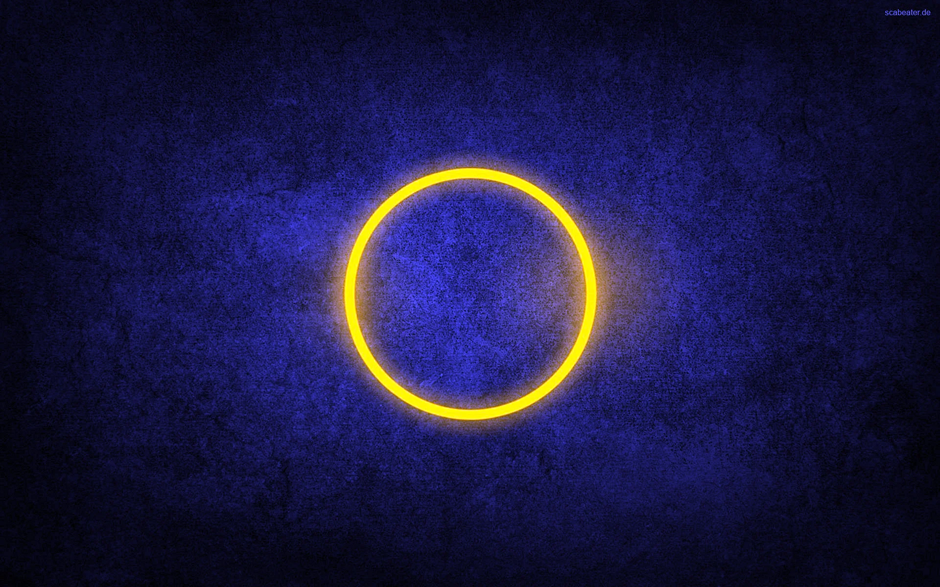 Желтый неоновый круг