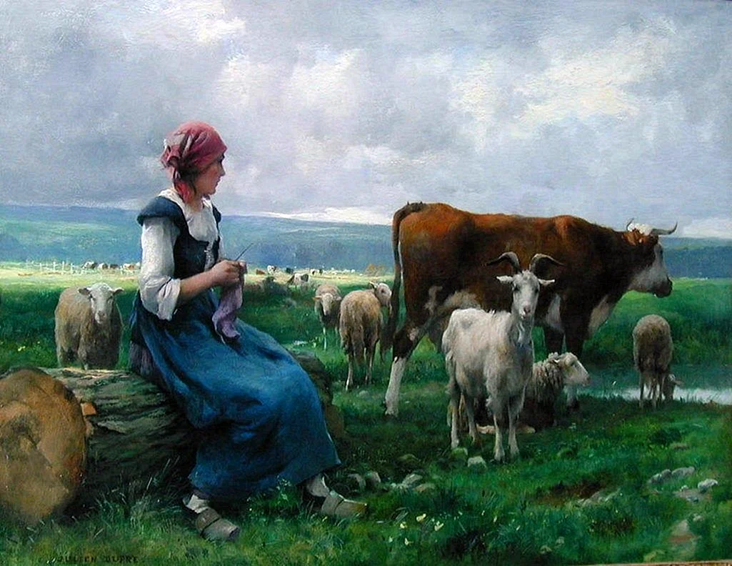 Жюльен Дюпре пастушка