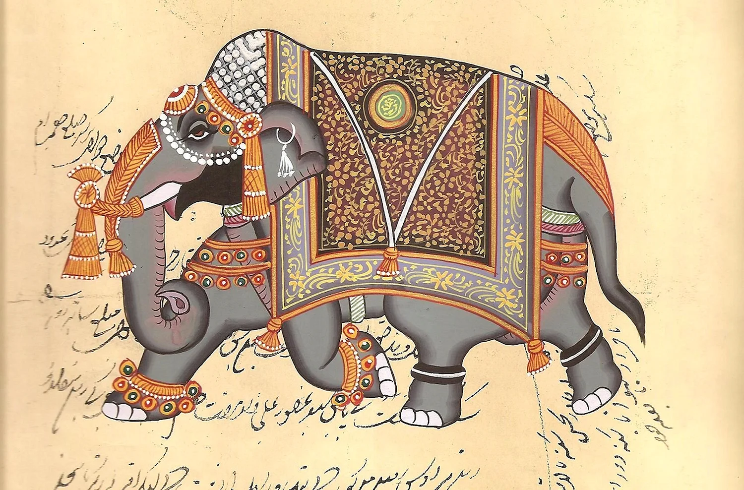 Живопись древней Индии слон