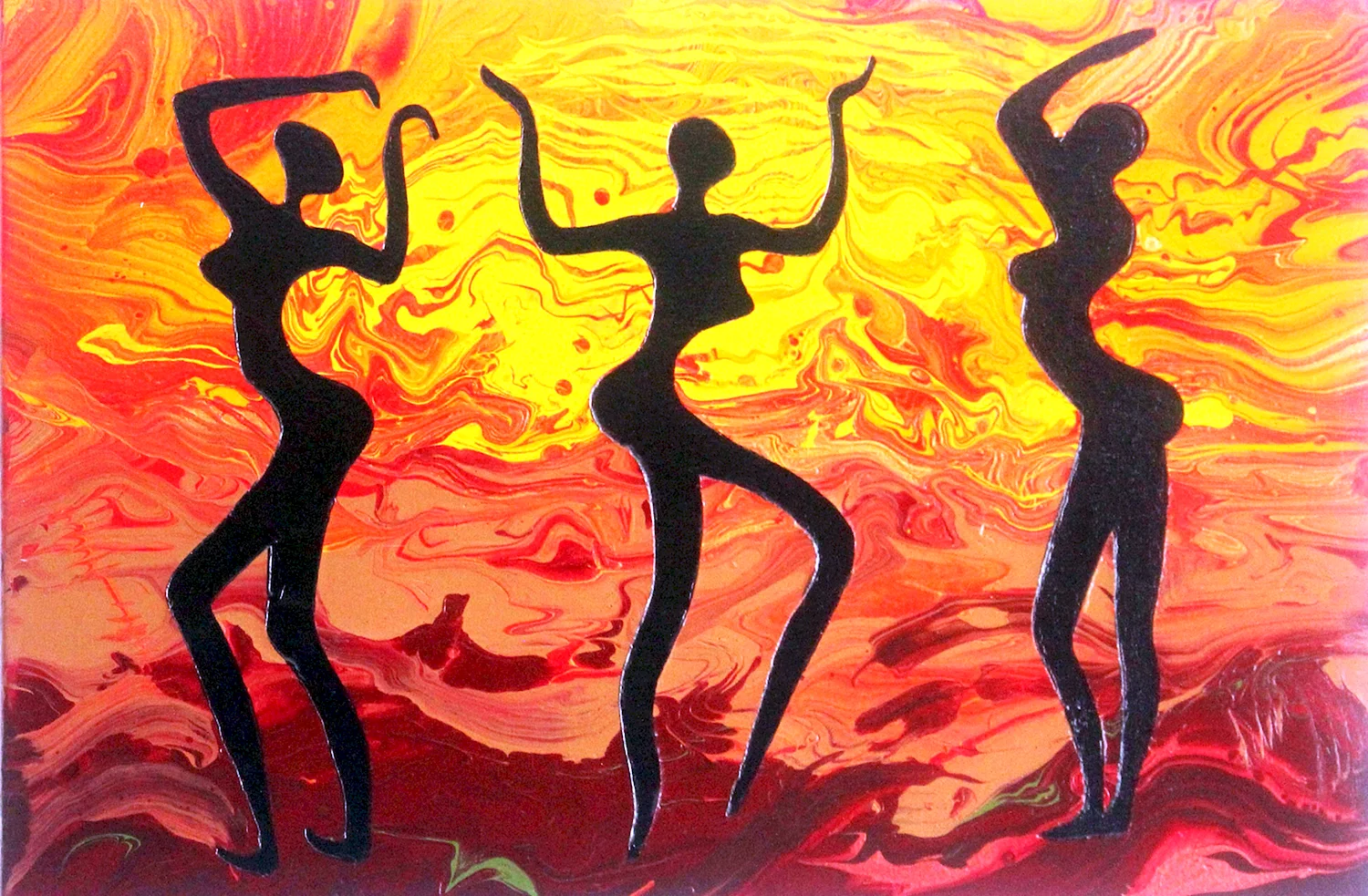 Живопись картина африканские танцы