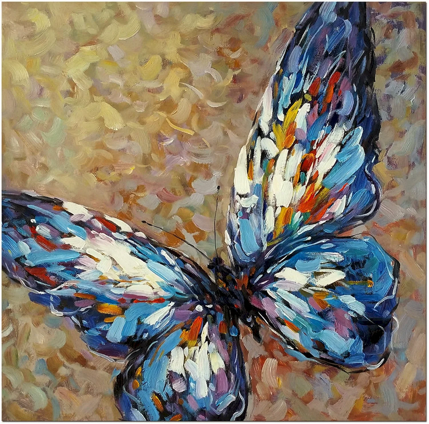 Живопись мастихином Импрессионизм бабочки