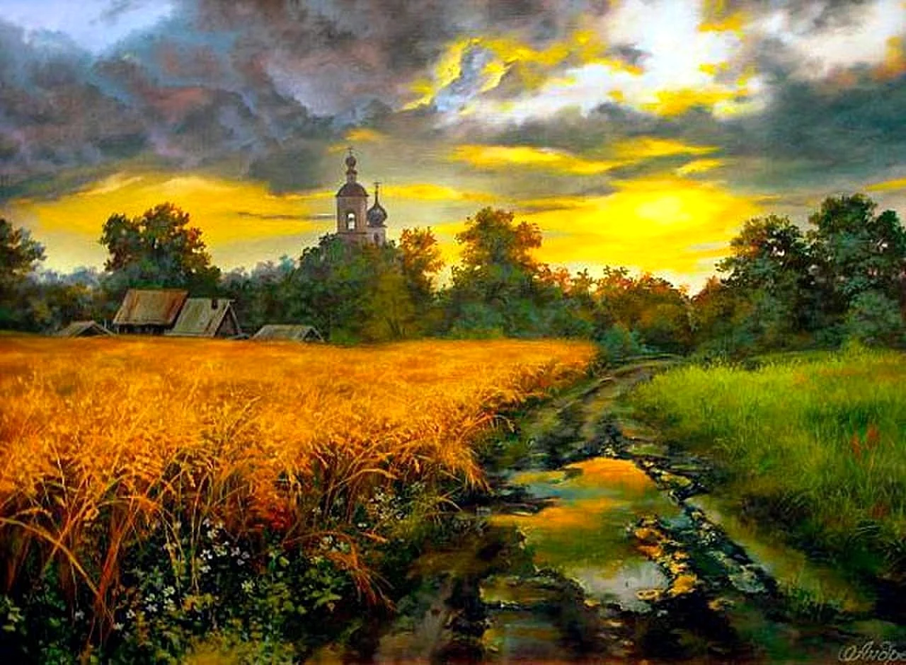 Живопись пейзаж Виктор Андреев