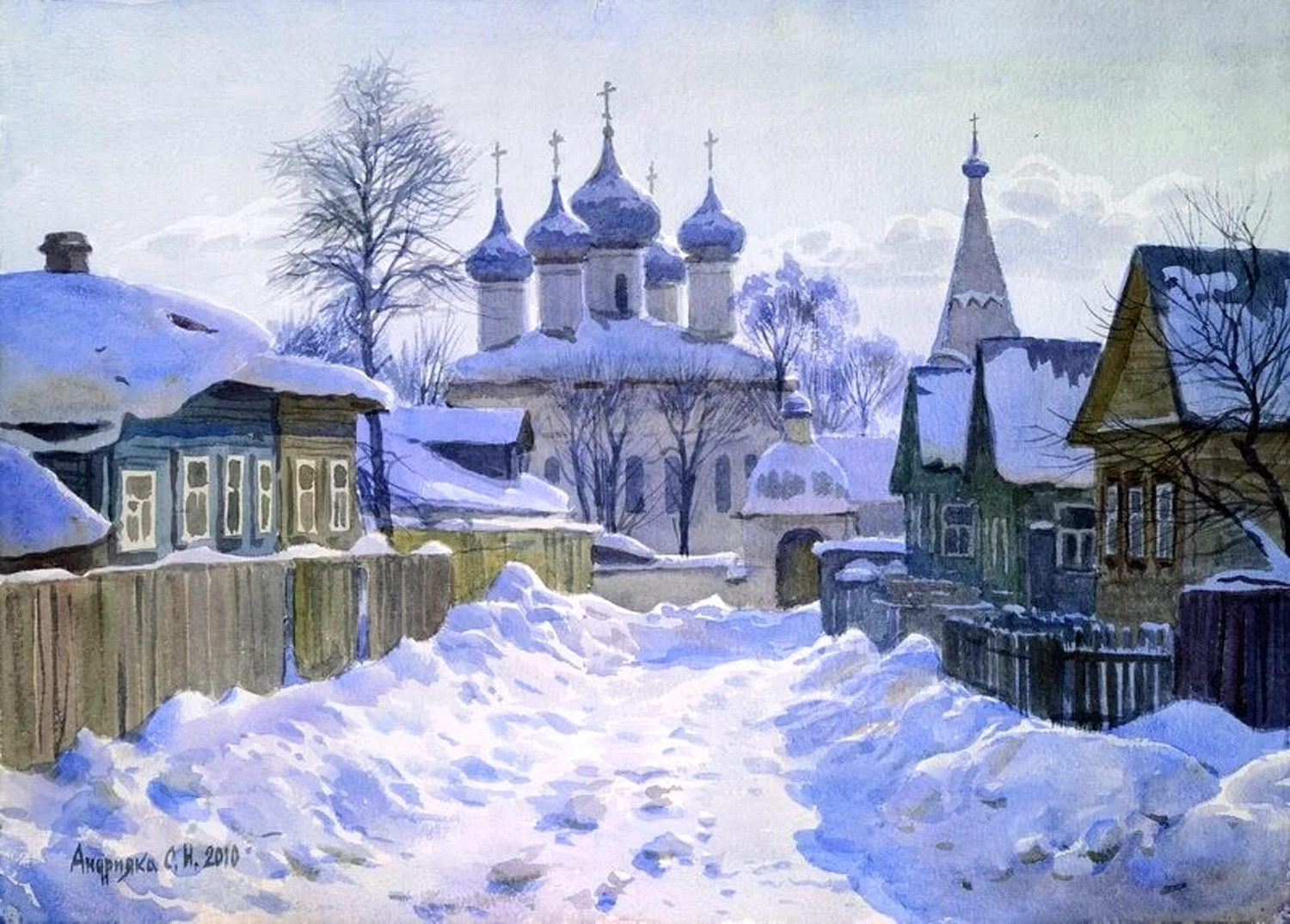 Живопись Сергей Андрияка зима