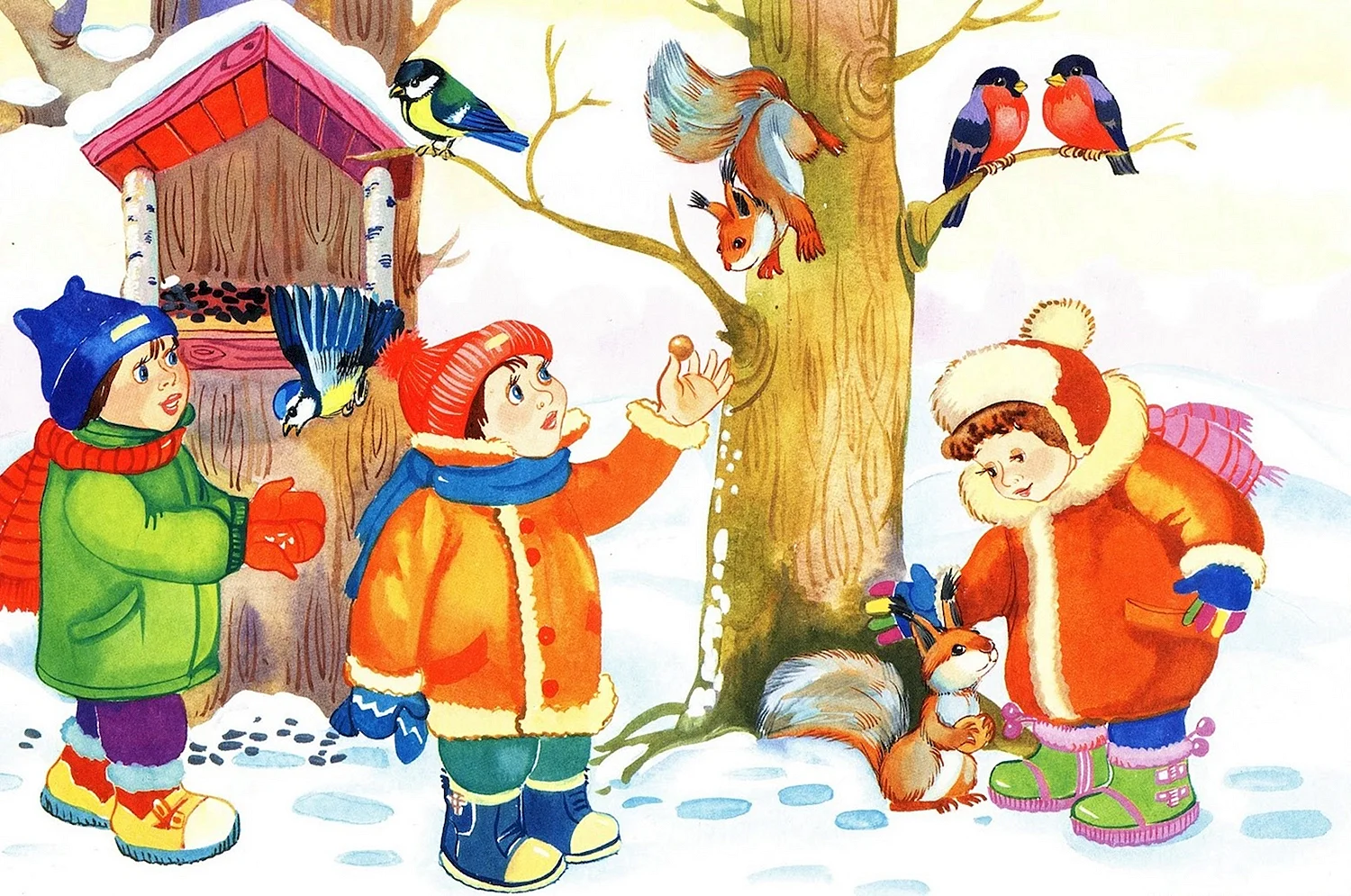 Зима картинки для детского сада