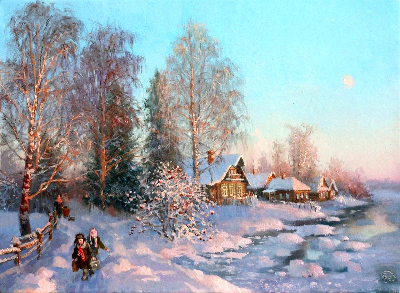 Зимние пейзажи художника Владимира Юрьевича Жданова