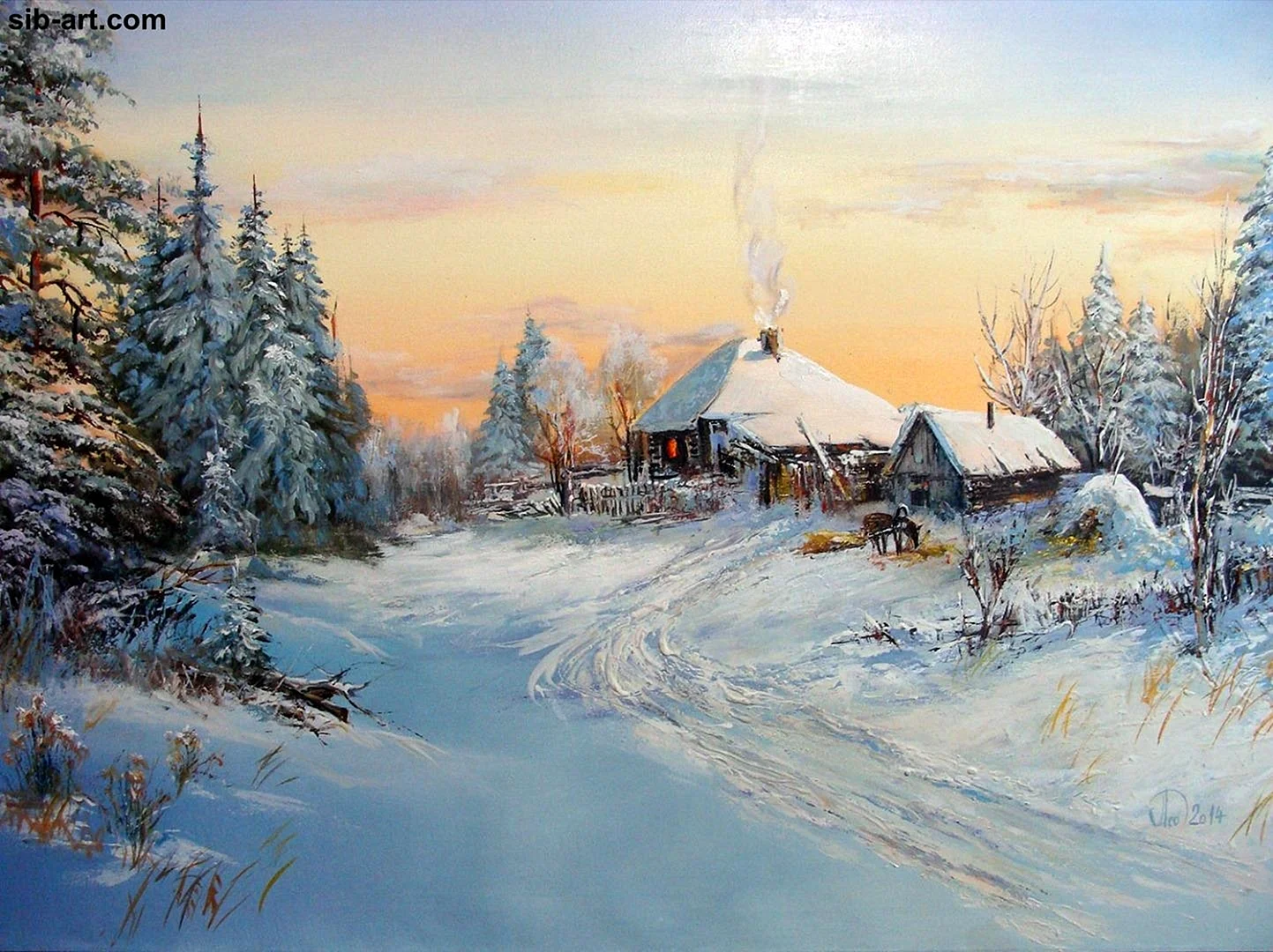 Зимний пейзаж Александр Леднев