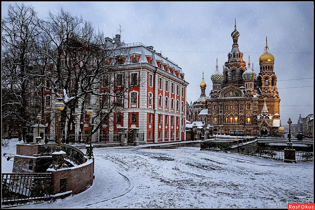 Зимний пейзаж Санкт-Петербурга