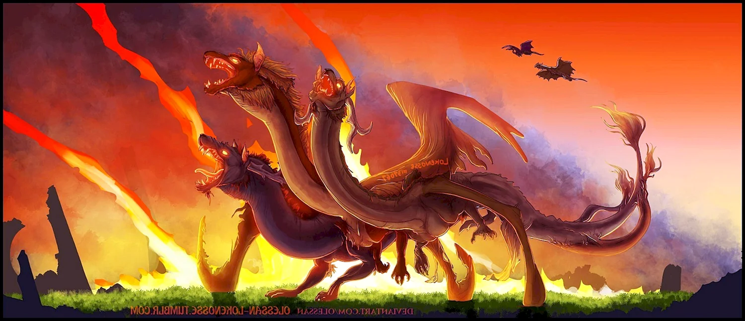 Змей Горыныч огнедышащий дракон