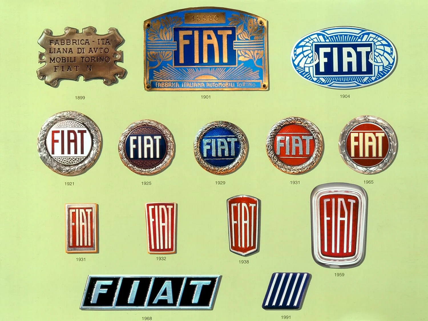 Значок марки Фиат