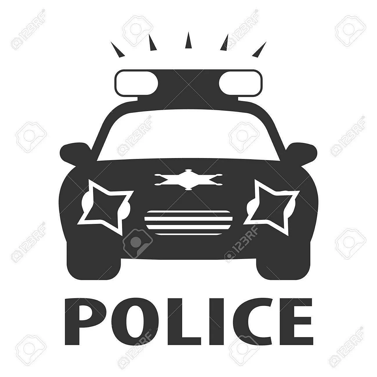 Значок полицейской машины