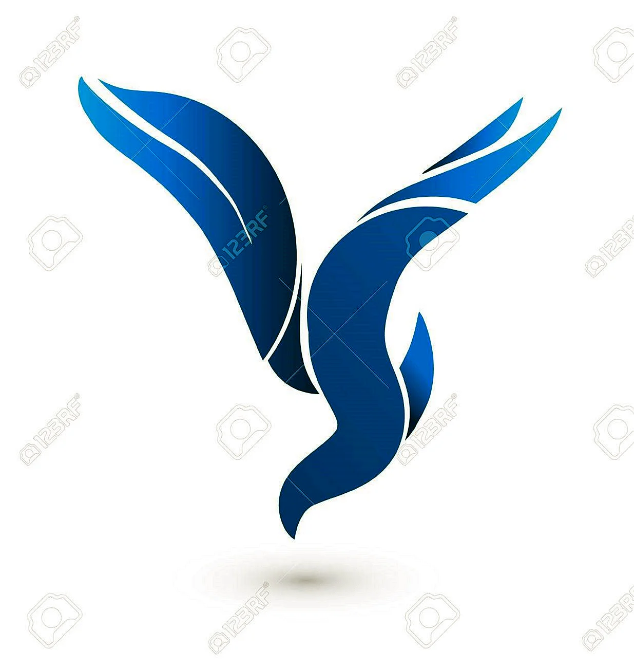 Значок синяя птица
