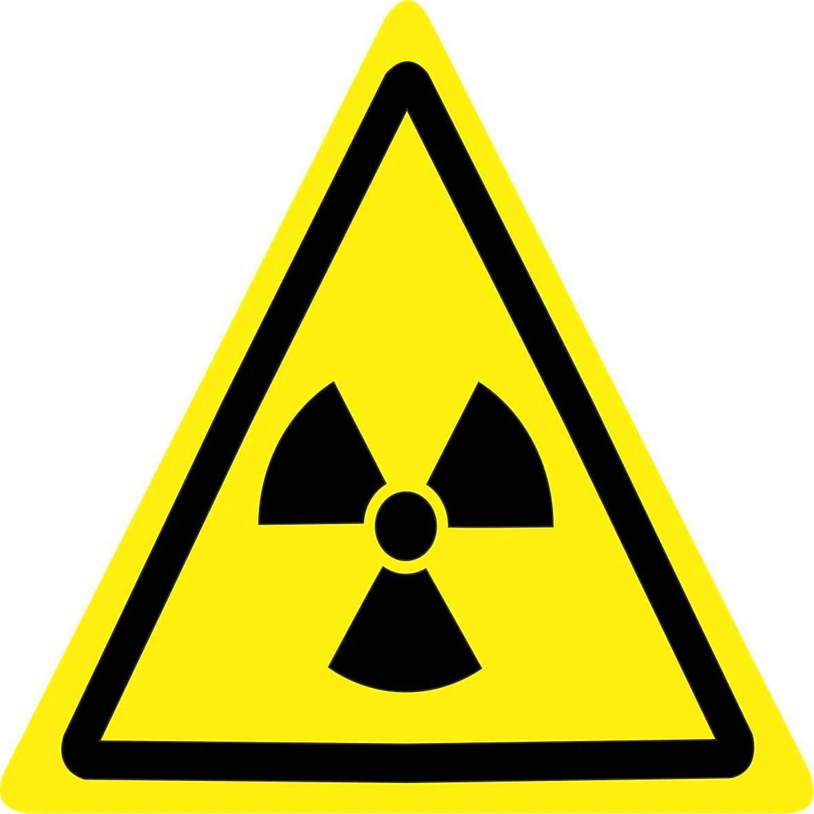Знак осторожно радиация