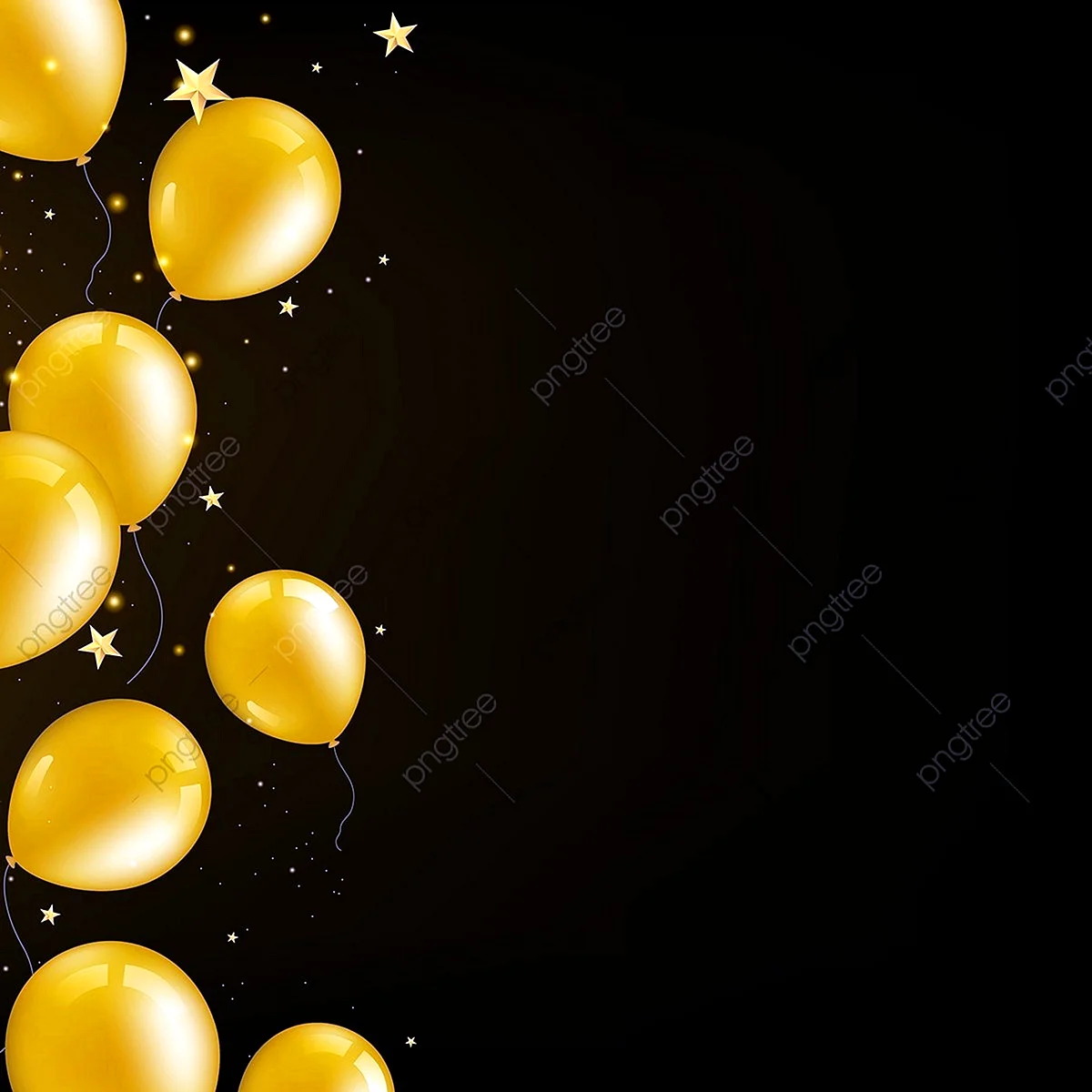 Золотые воздушные шары