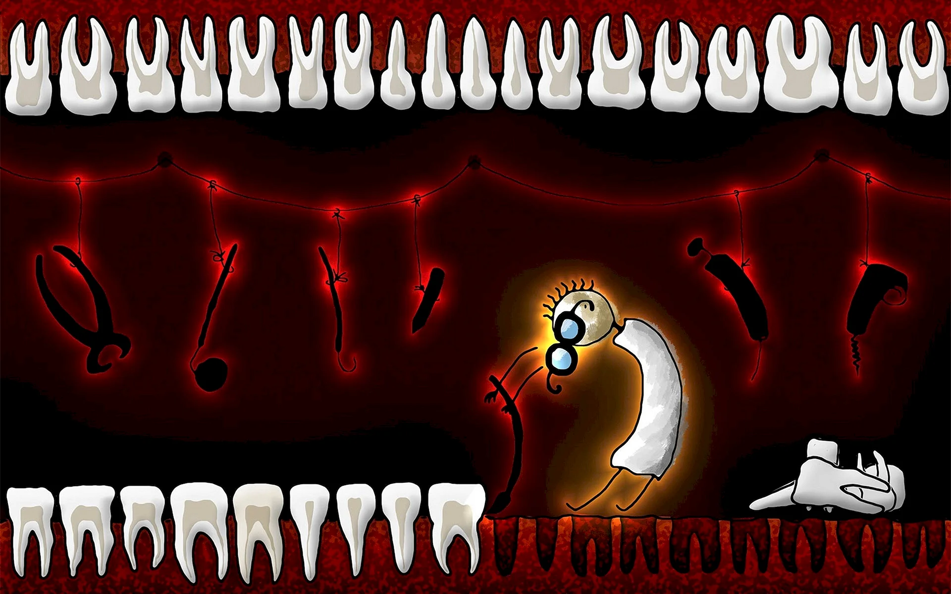 Зубы фон