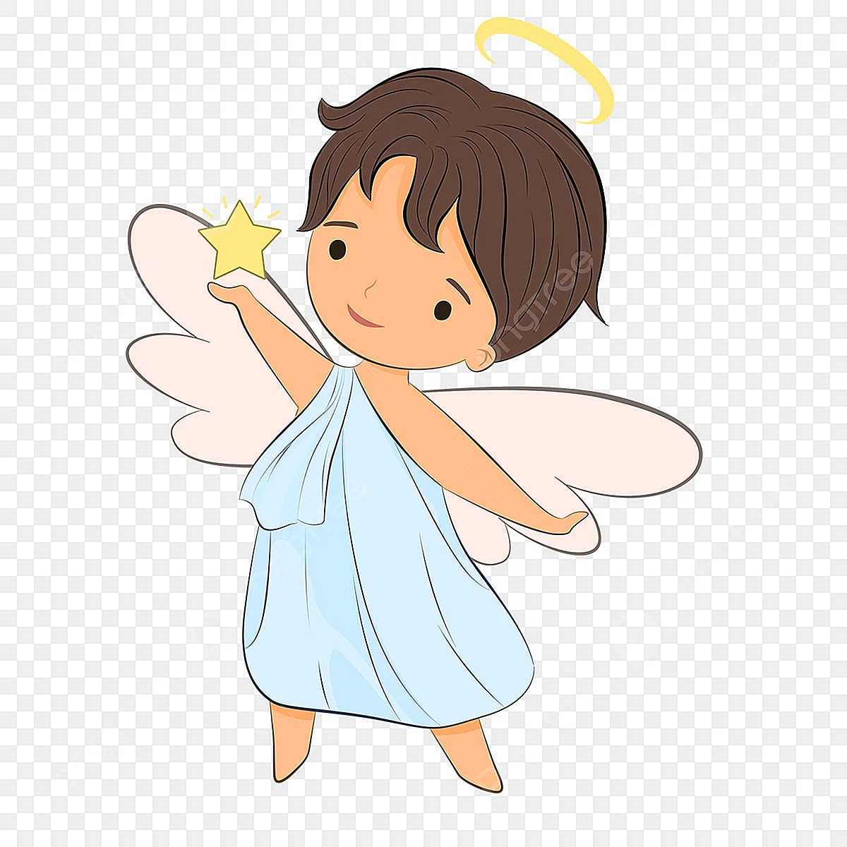 Ангел мальчик мультяшный