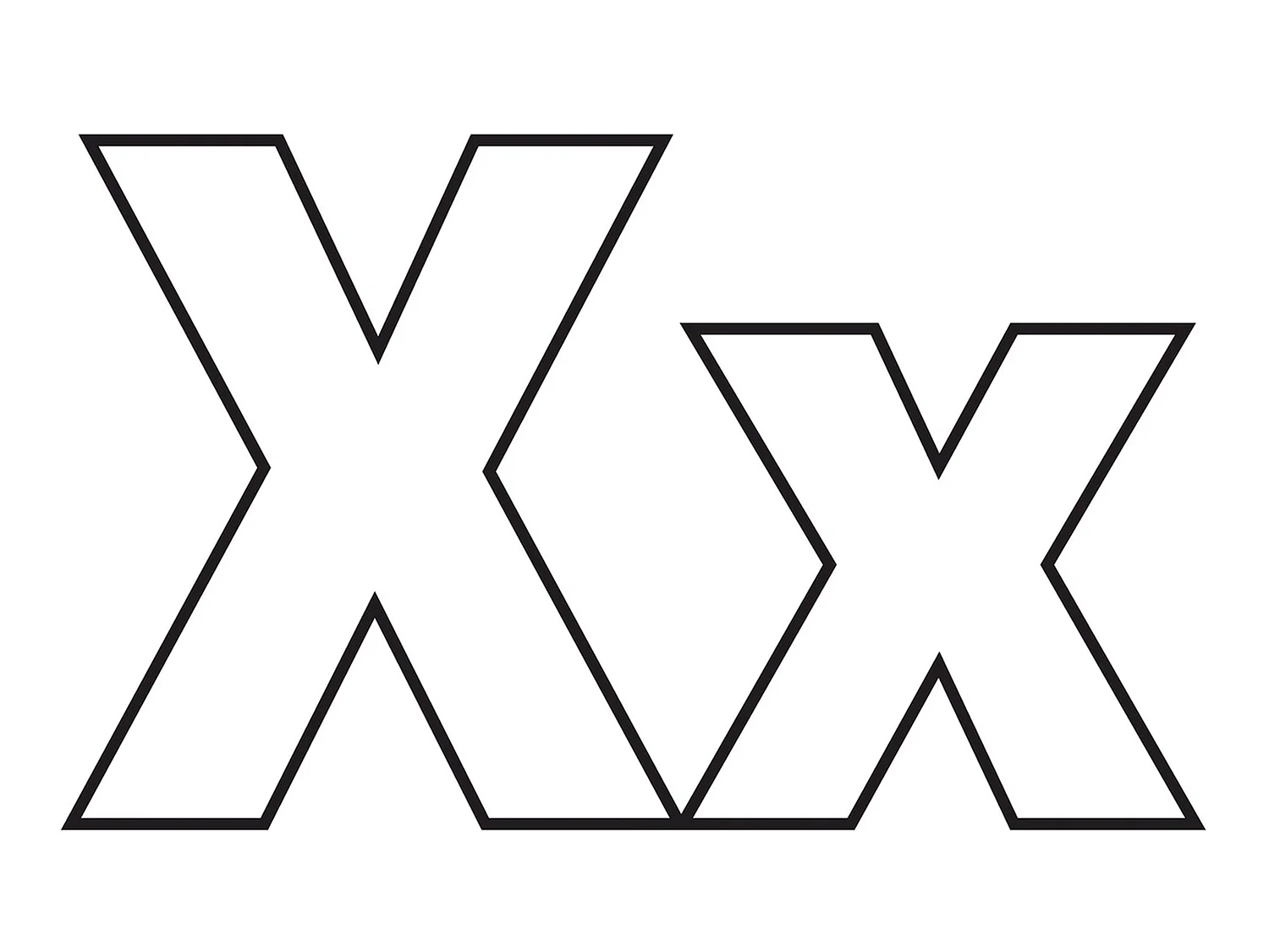 Английская буква x