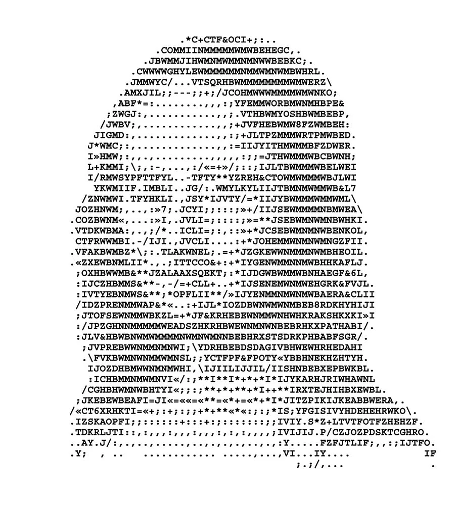 ASCII Мона Лиза