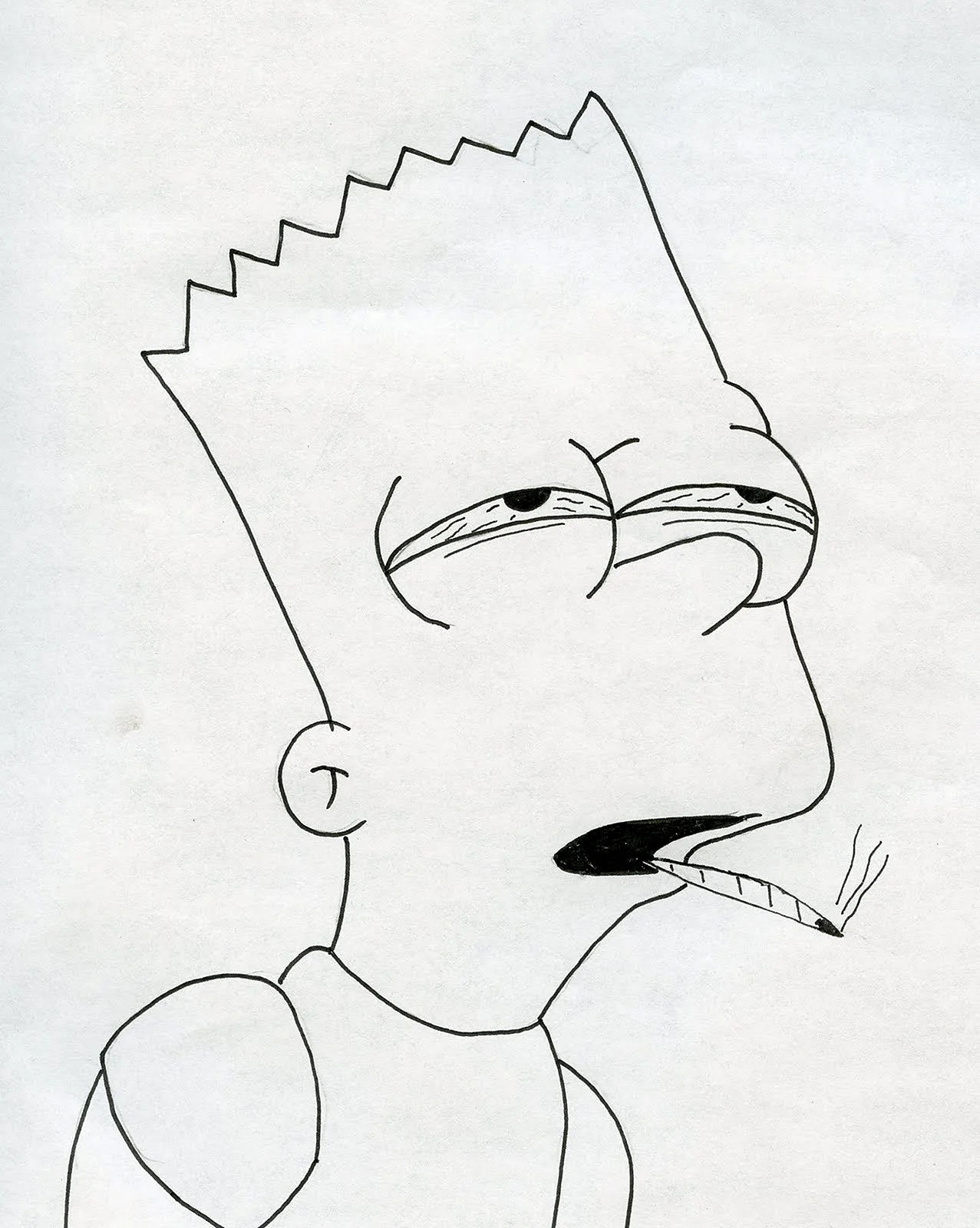 Барт симпсон рисунок