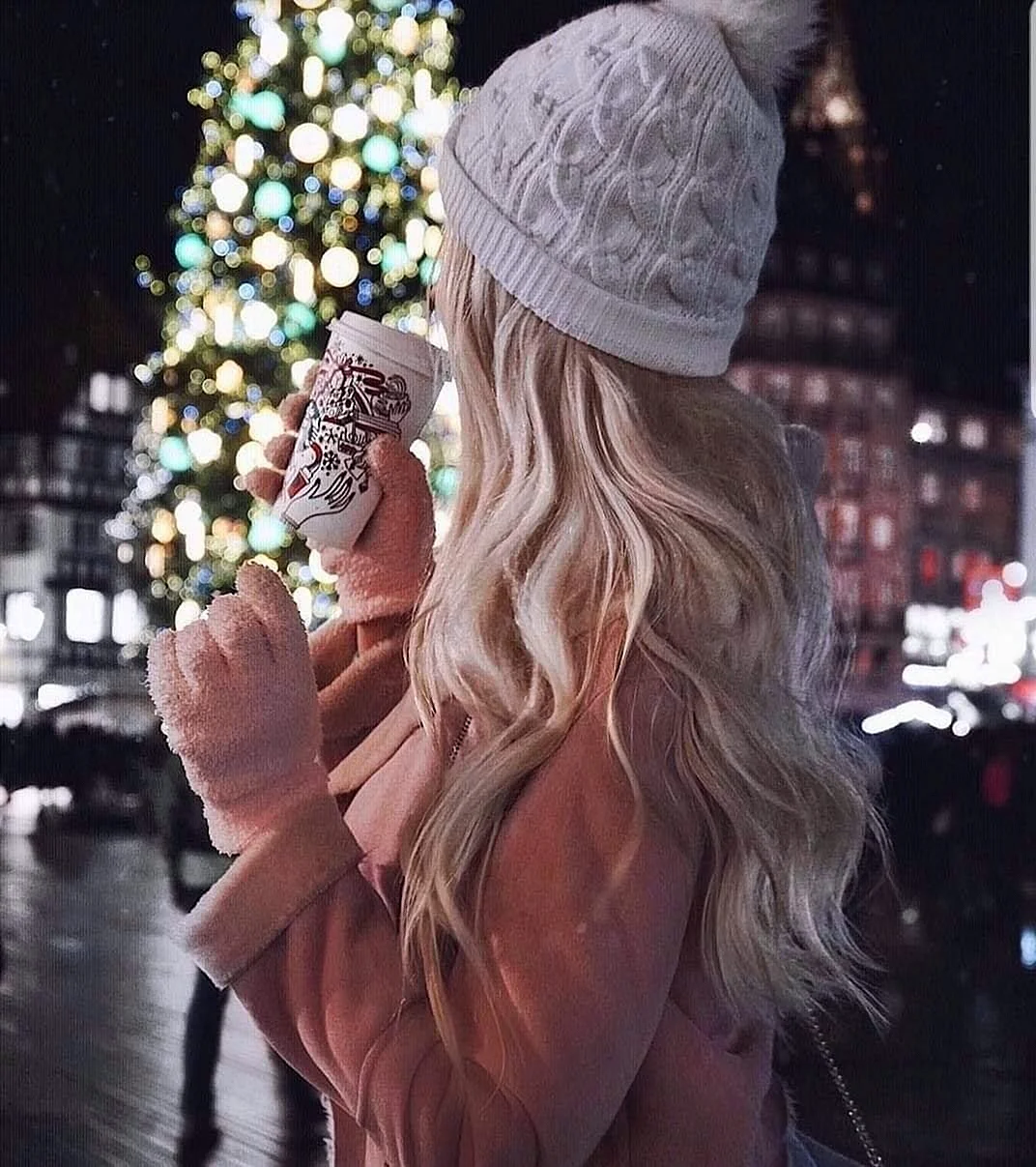Блондинка зима
