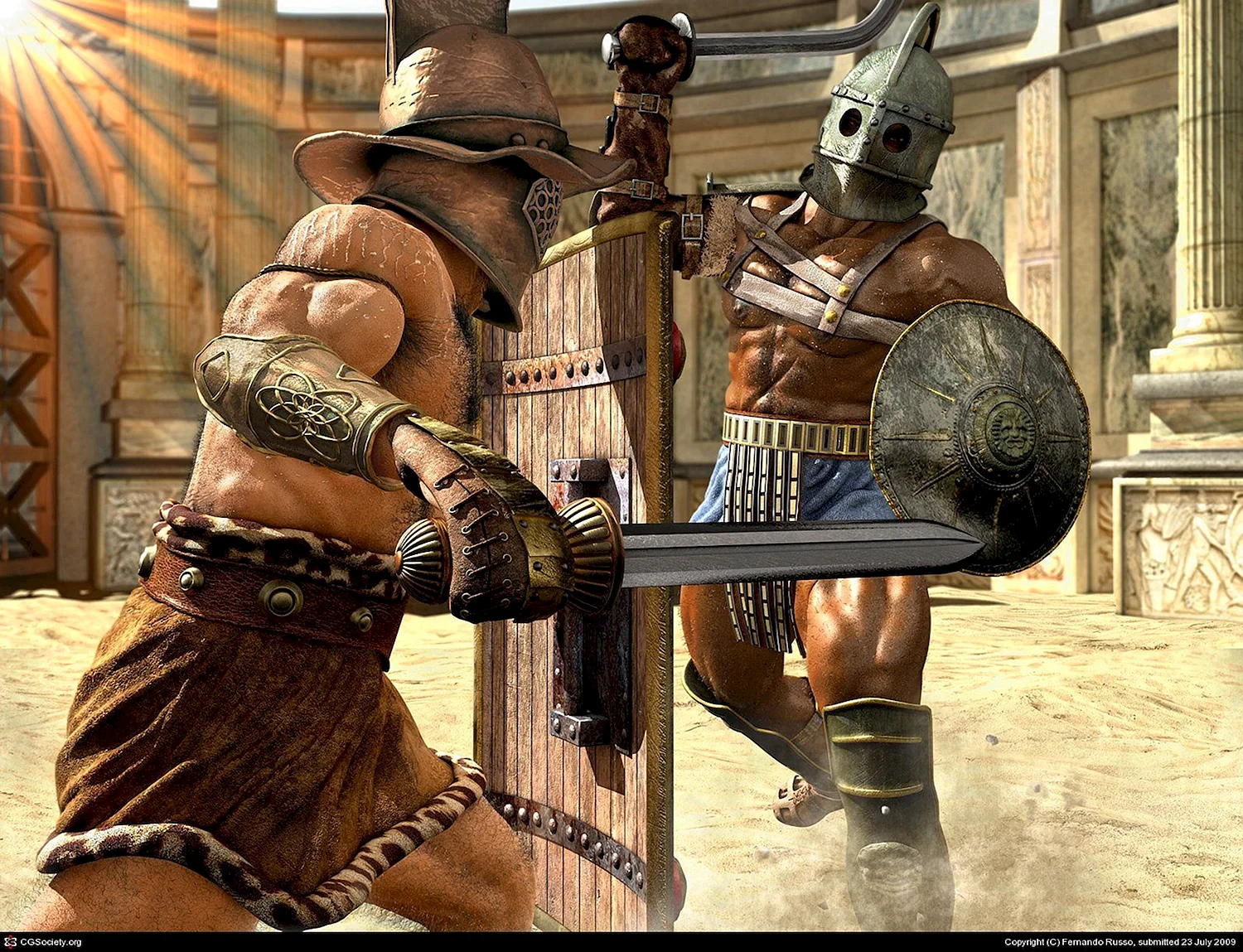 Бои гладиаторов в древнем Риме
