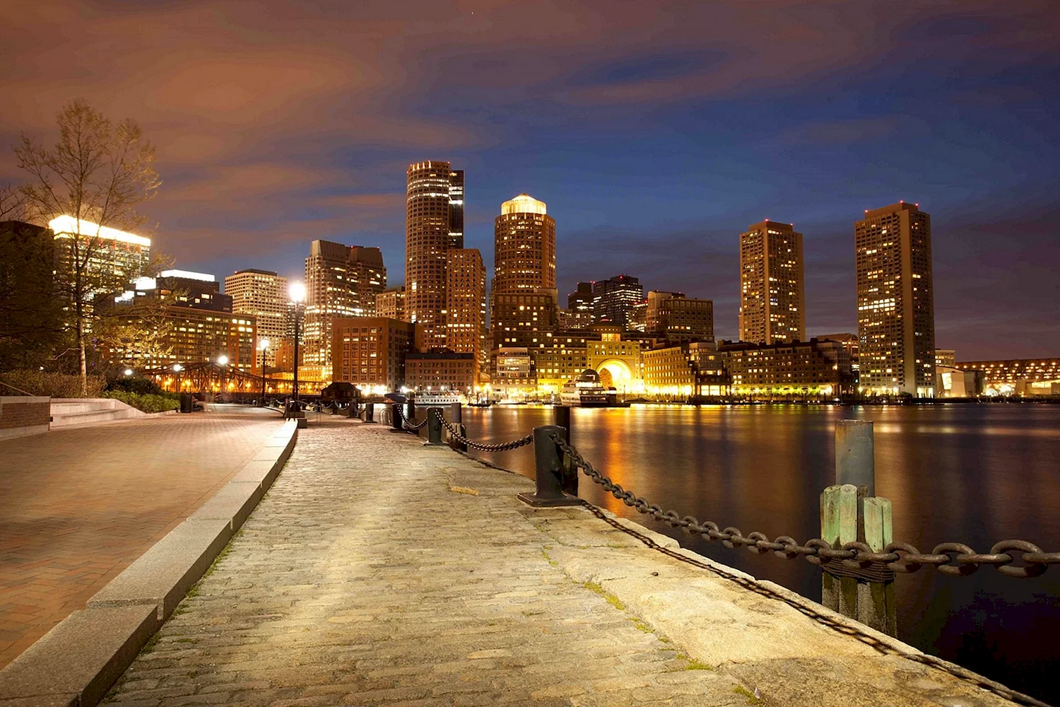 Бостон Массачусетс США панорама