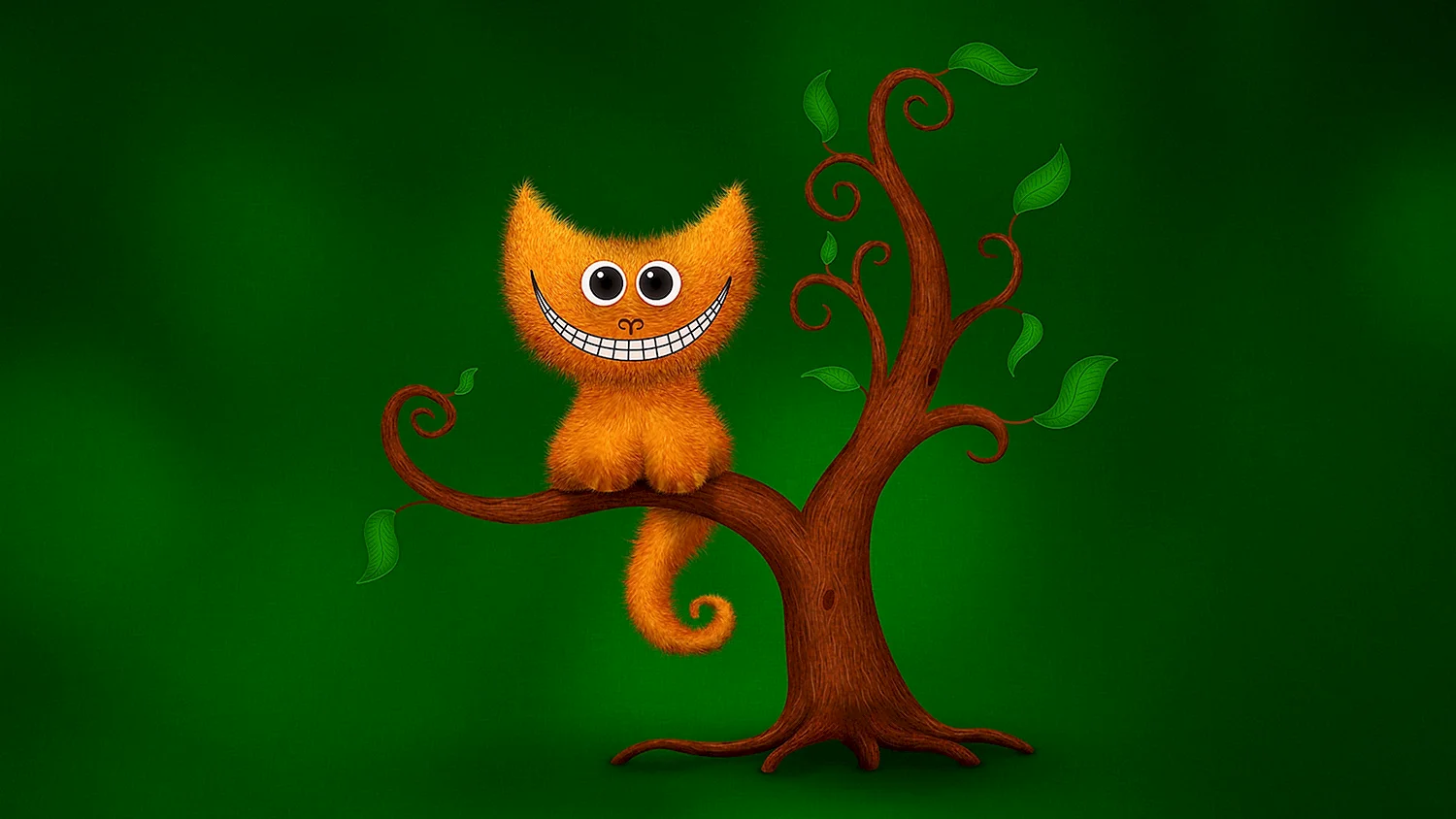 Чеширский кот на дереве