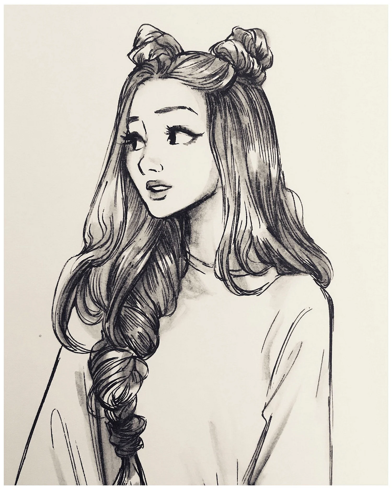 Девушка рисунок