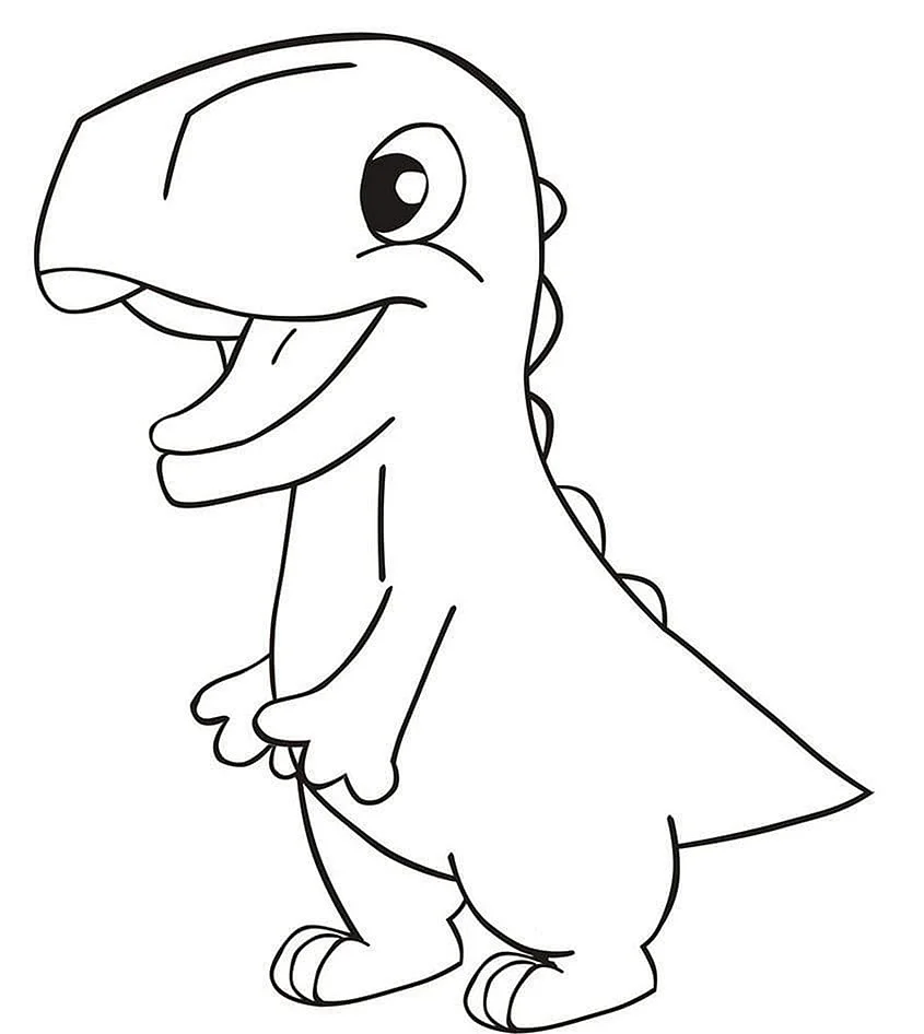 Динозаврики для срисовки