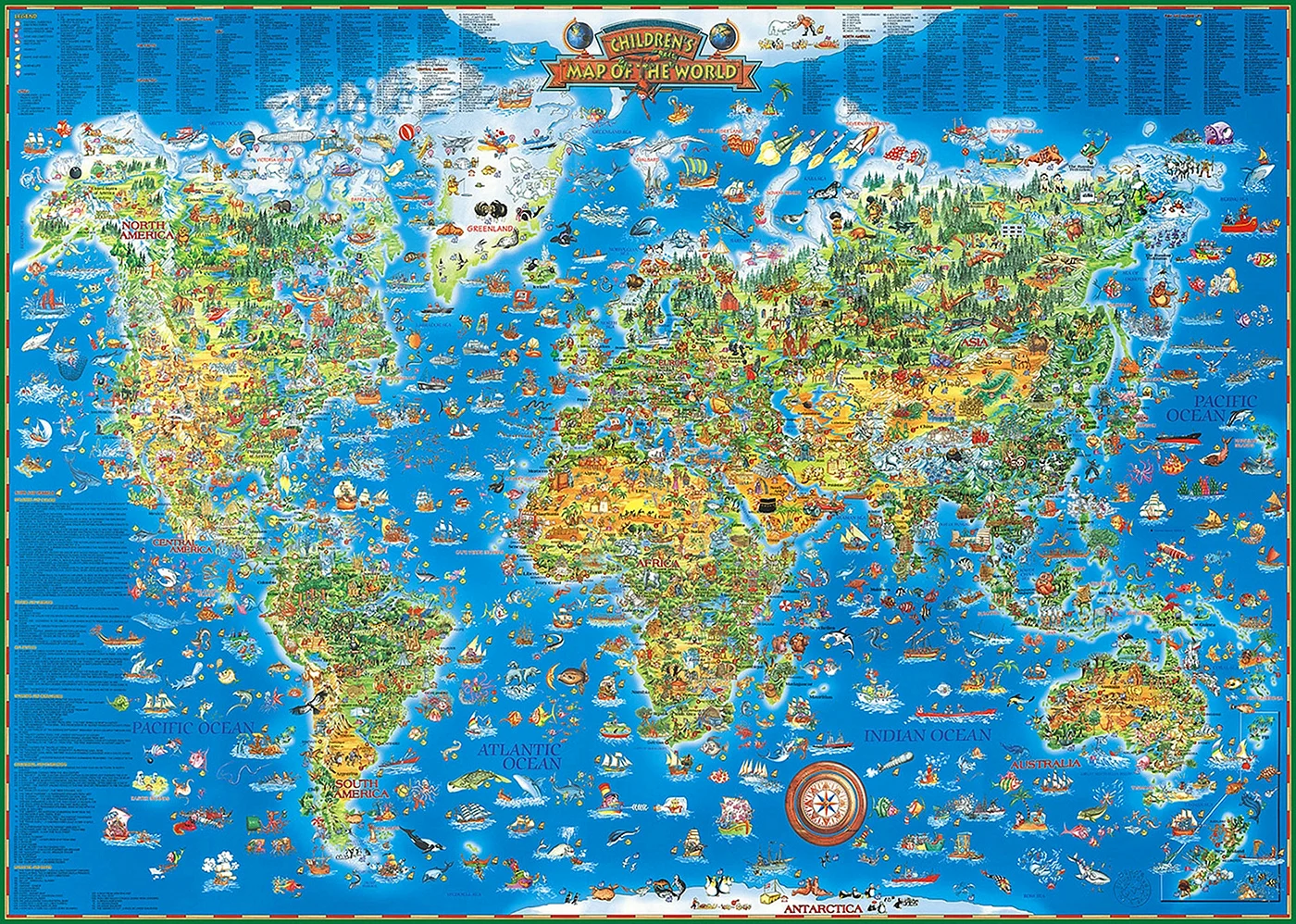 DMB карта мира для детей (4607048954508), 116 × 79 см