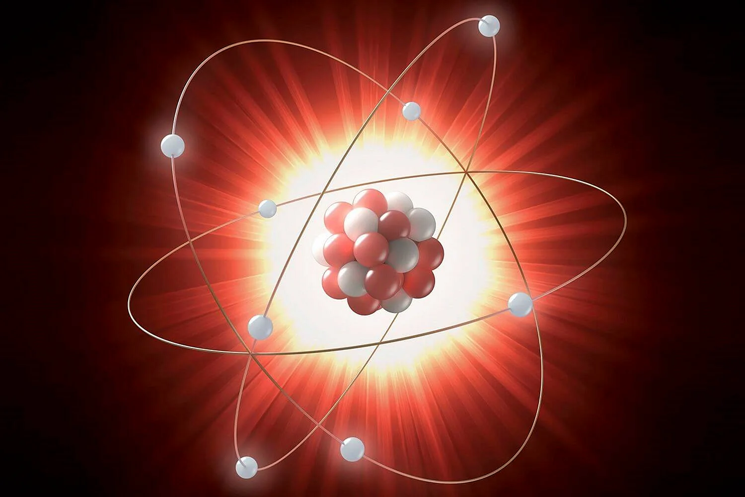 Электроны и протоны в атоме