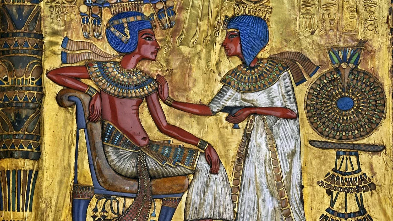 Фараон Тутанхамон фреска