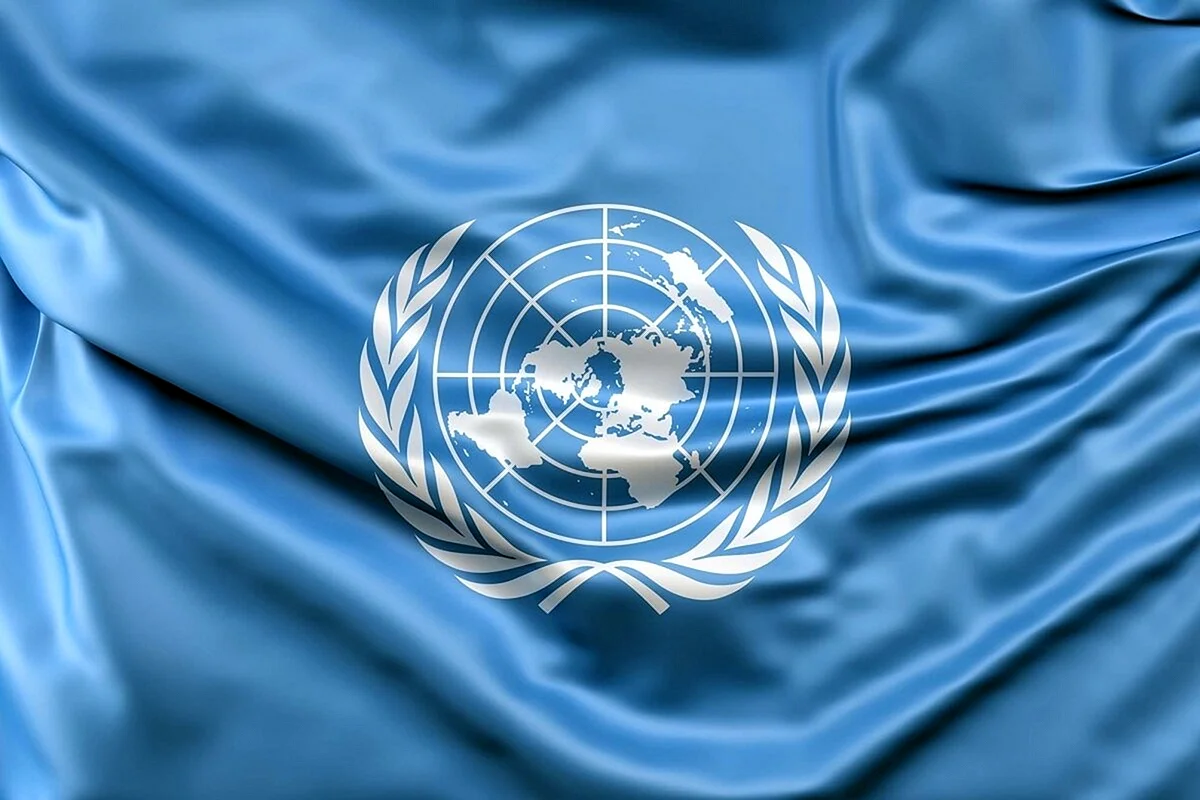 Флаг организации Объединенных наций