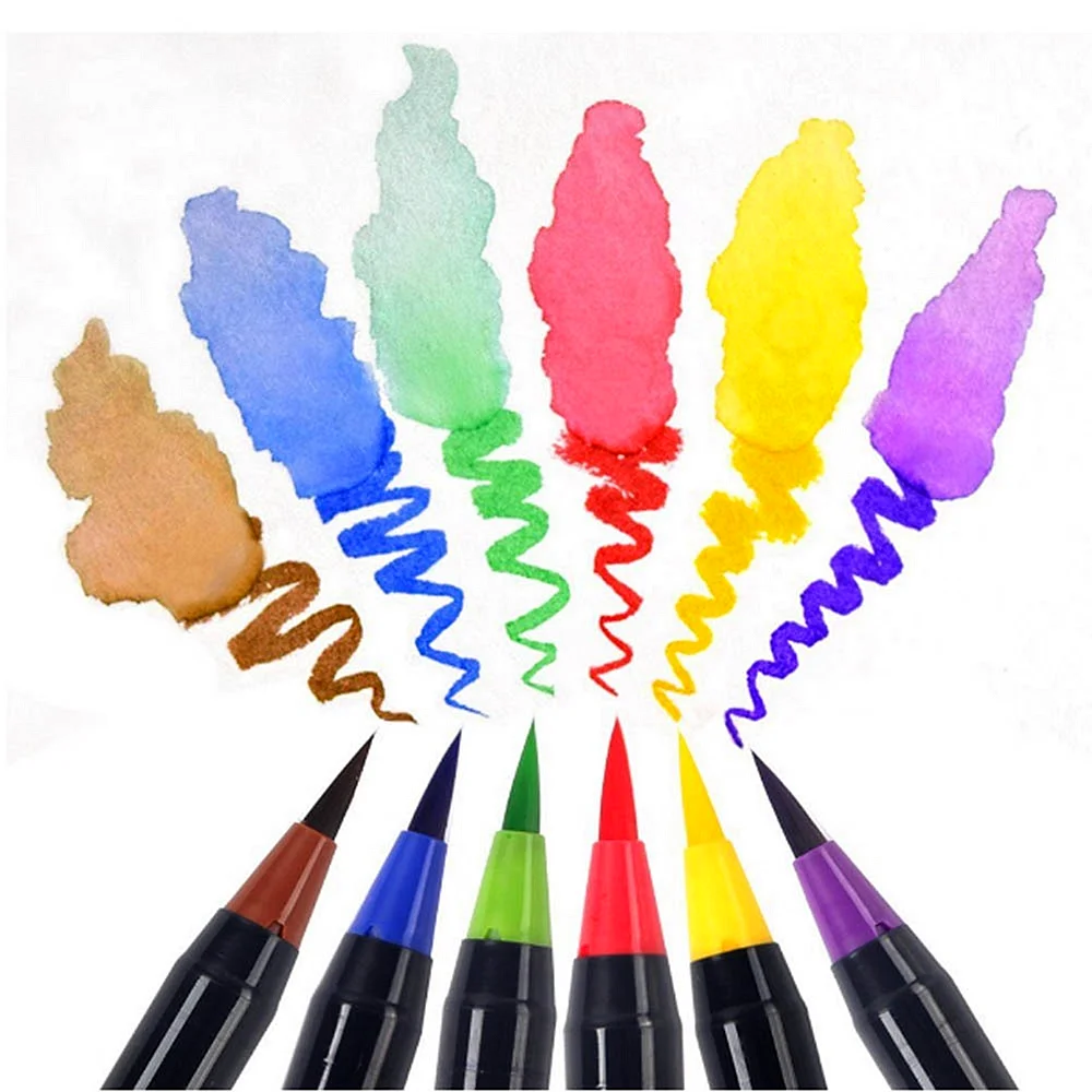 Фломастеры Watercolor Brush Pen