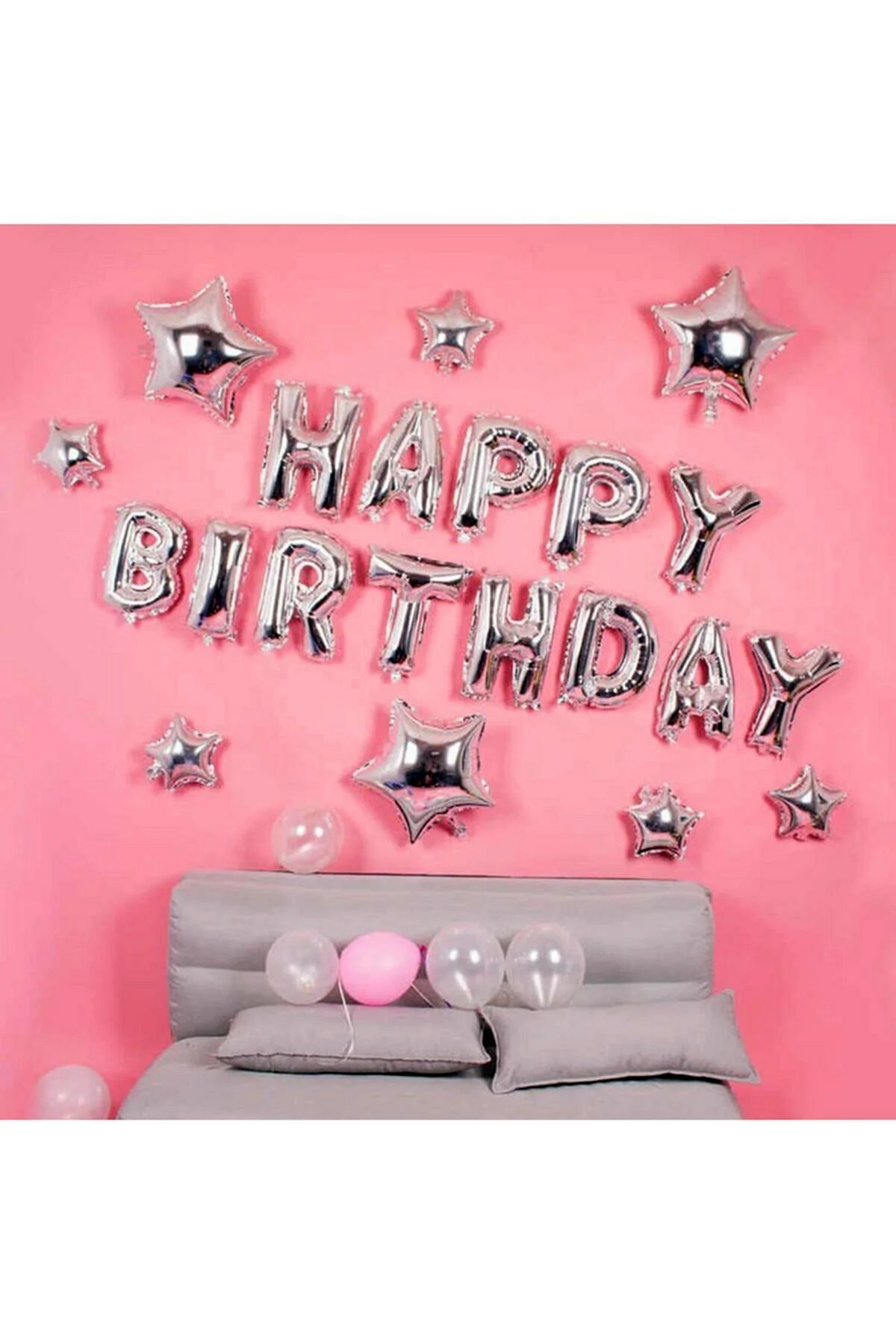 Фольгированные шары буквы с днем рождения
