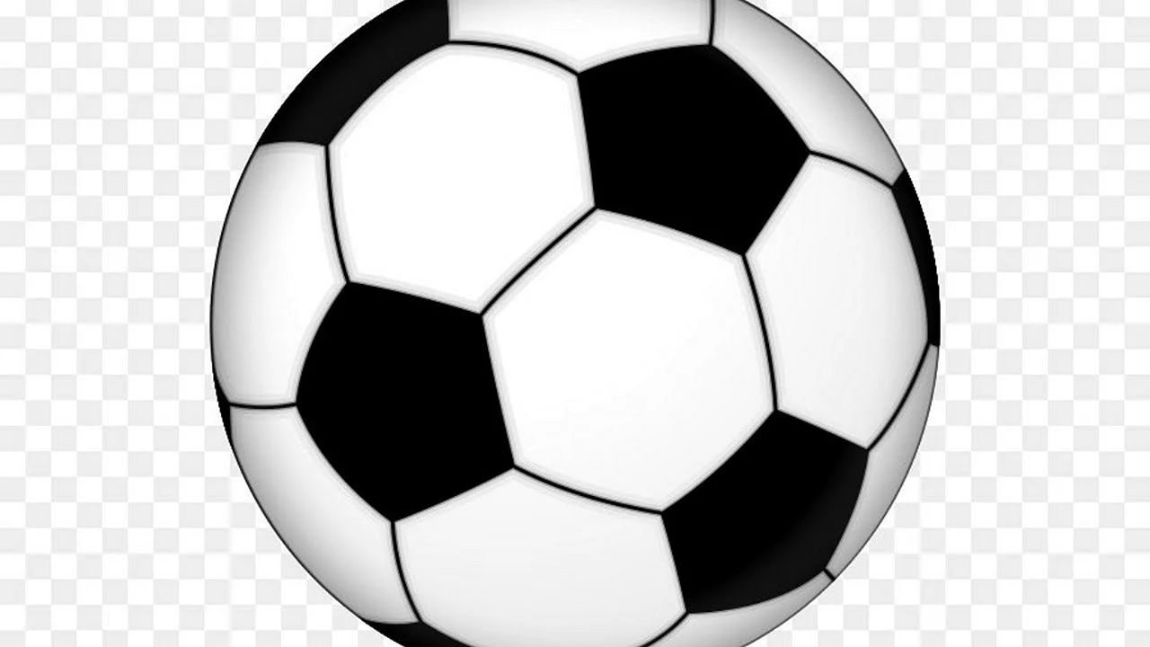 Футбольный мяч на прозрачном фоне
