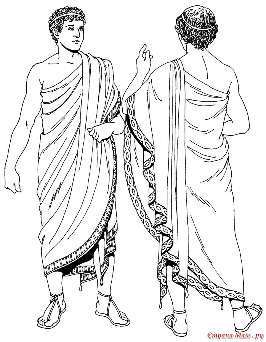 Гиматий одежда древней Греции