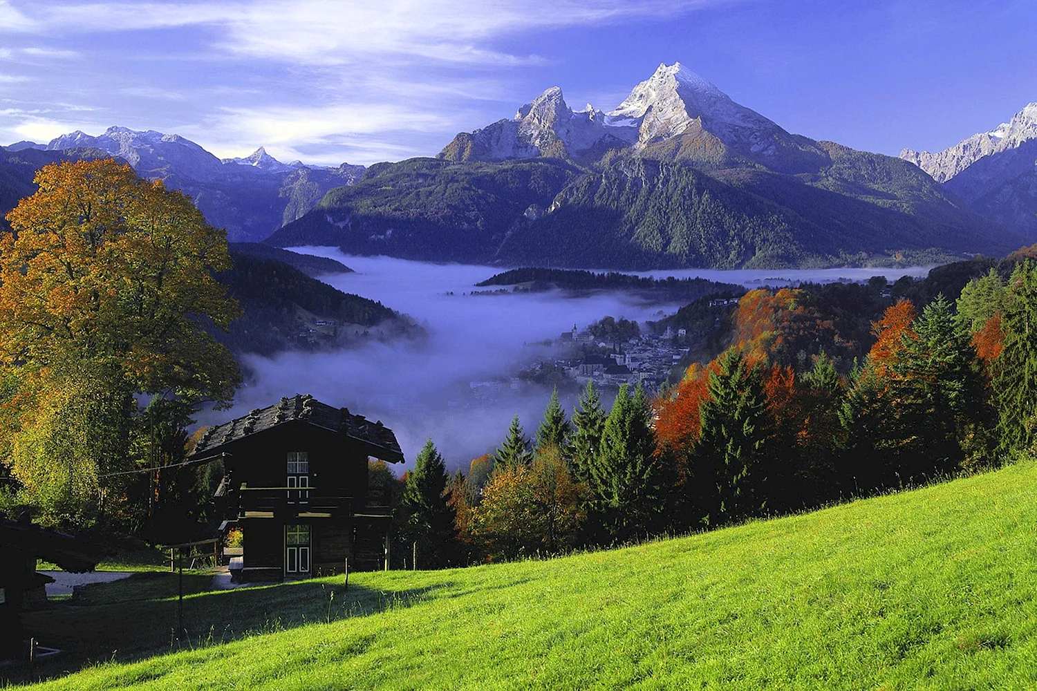 Горы в Баварии Альпы