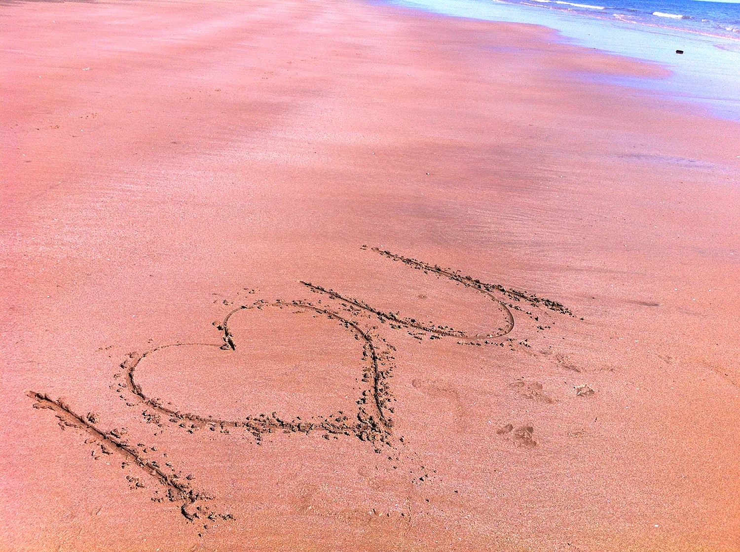 Я тебя люблю на песке